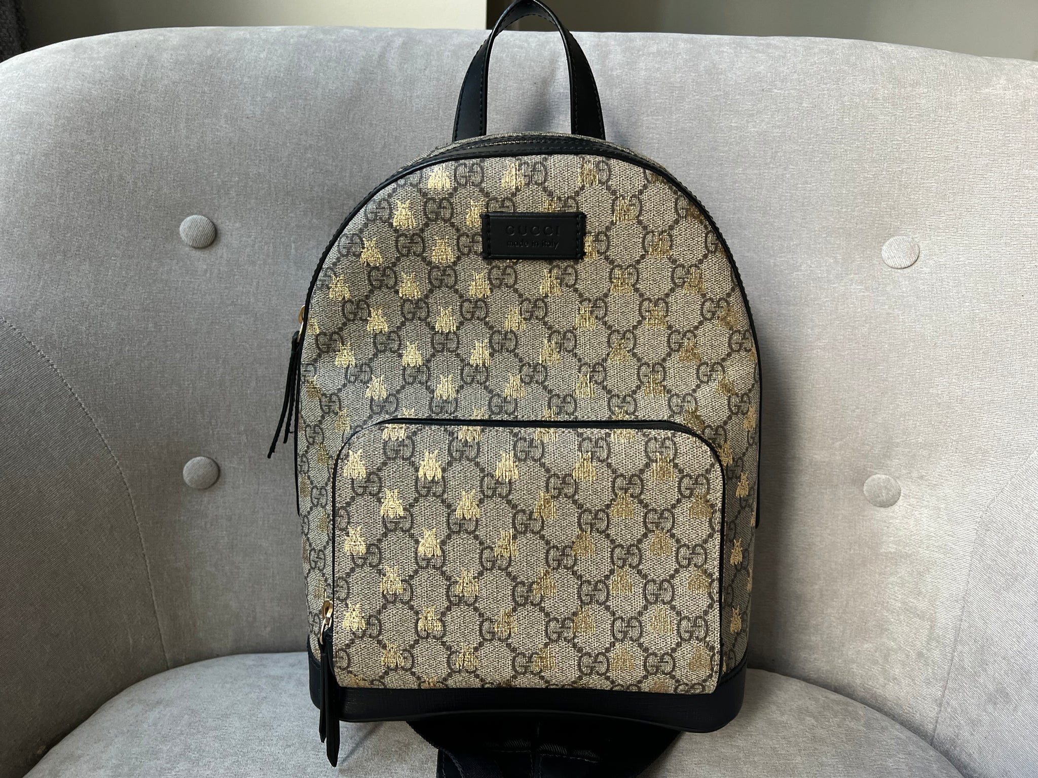 Gucci bee mini backpack hotsell