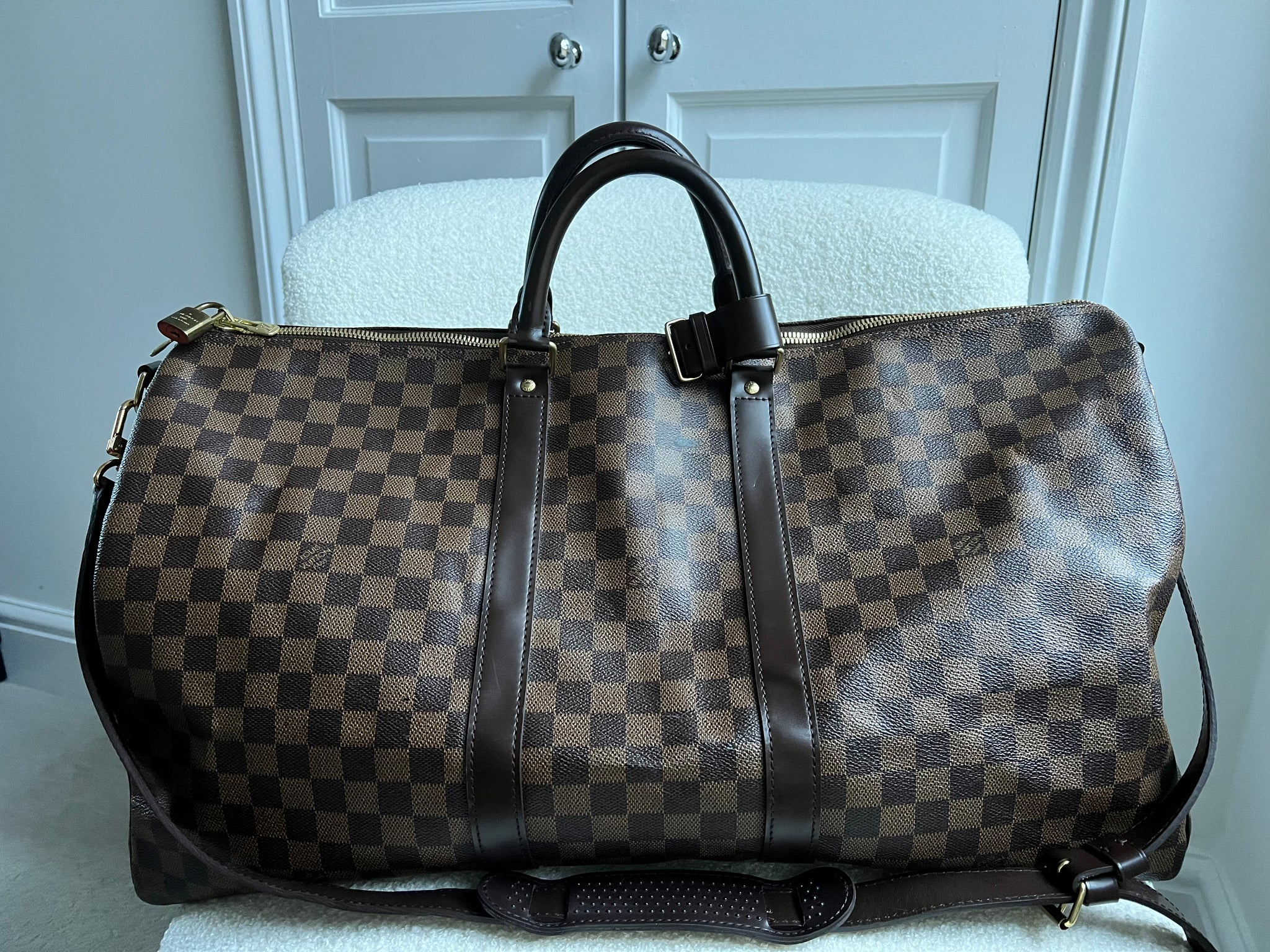 Louis vuitton keepall damier ebene shop