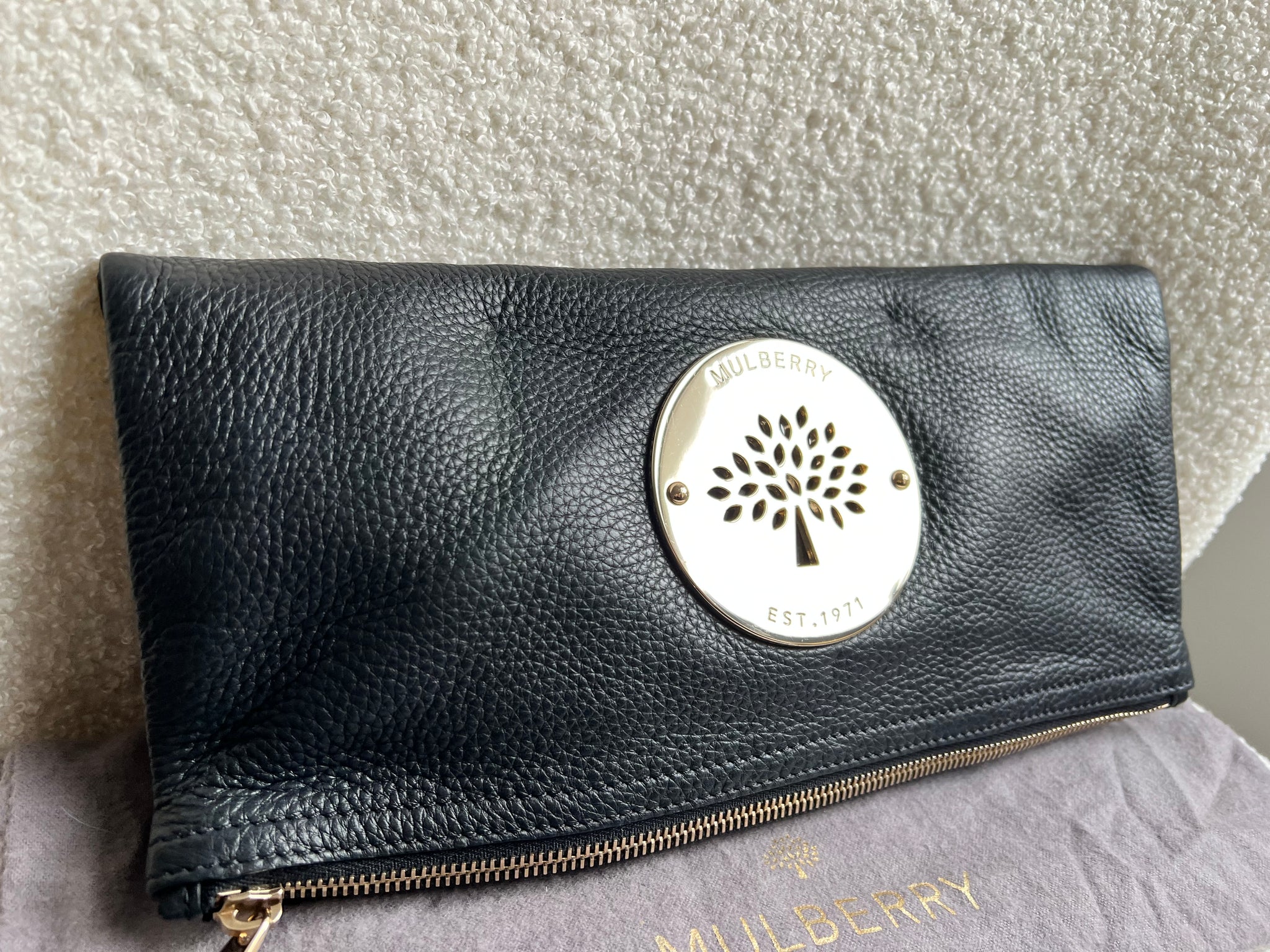 Mulberry Black Daria Clutch RRP 550 Addicted to Handbags