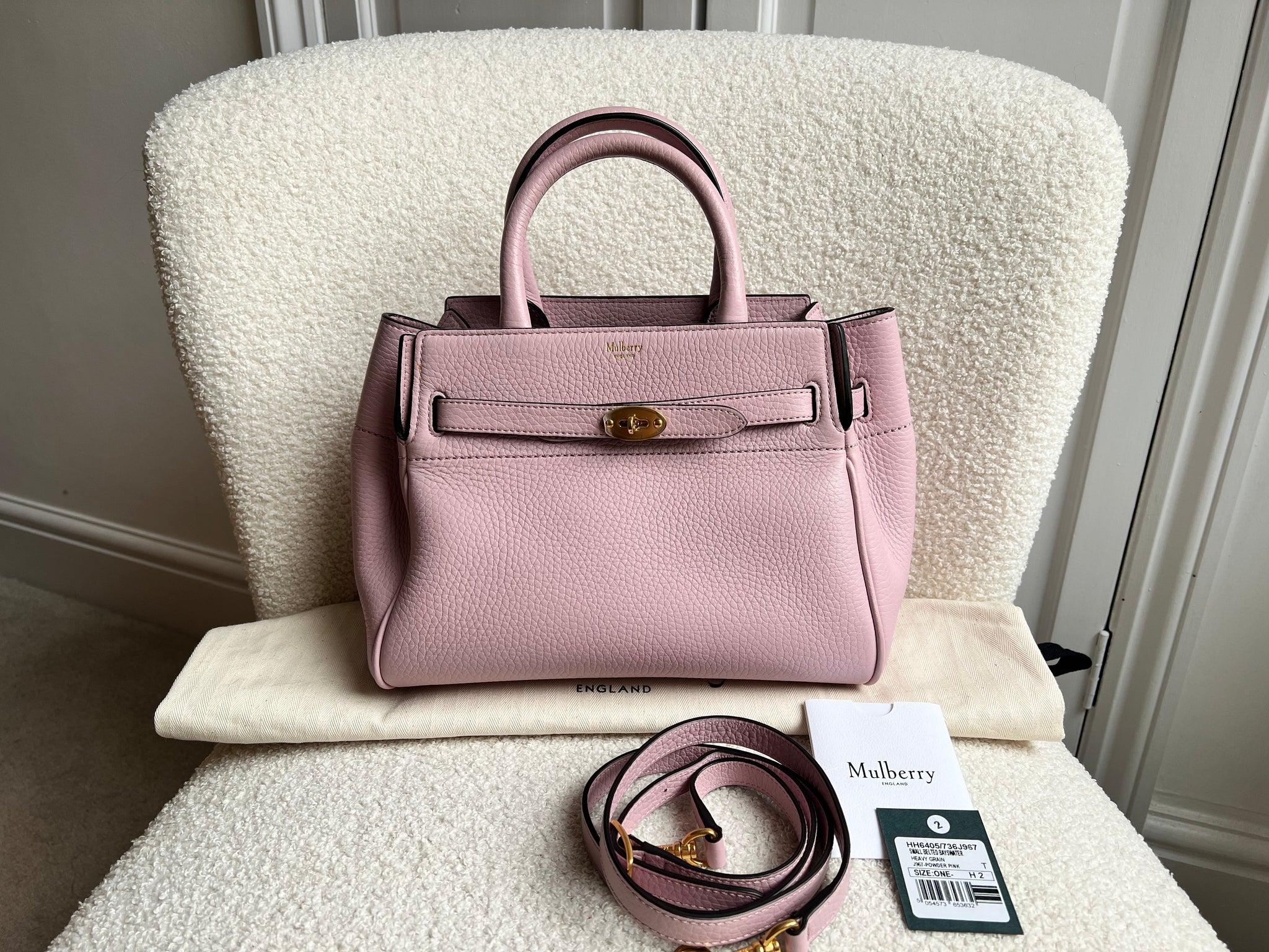 【関税負担】 MULBERRY BELTED BAYSWATER BAG 関税負担】 MULBERRY BELTED BAYSWATER BAG (Mulberry/トート