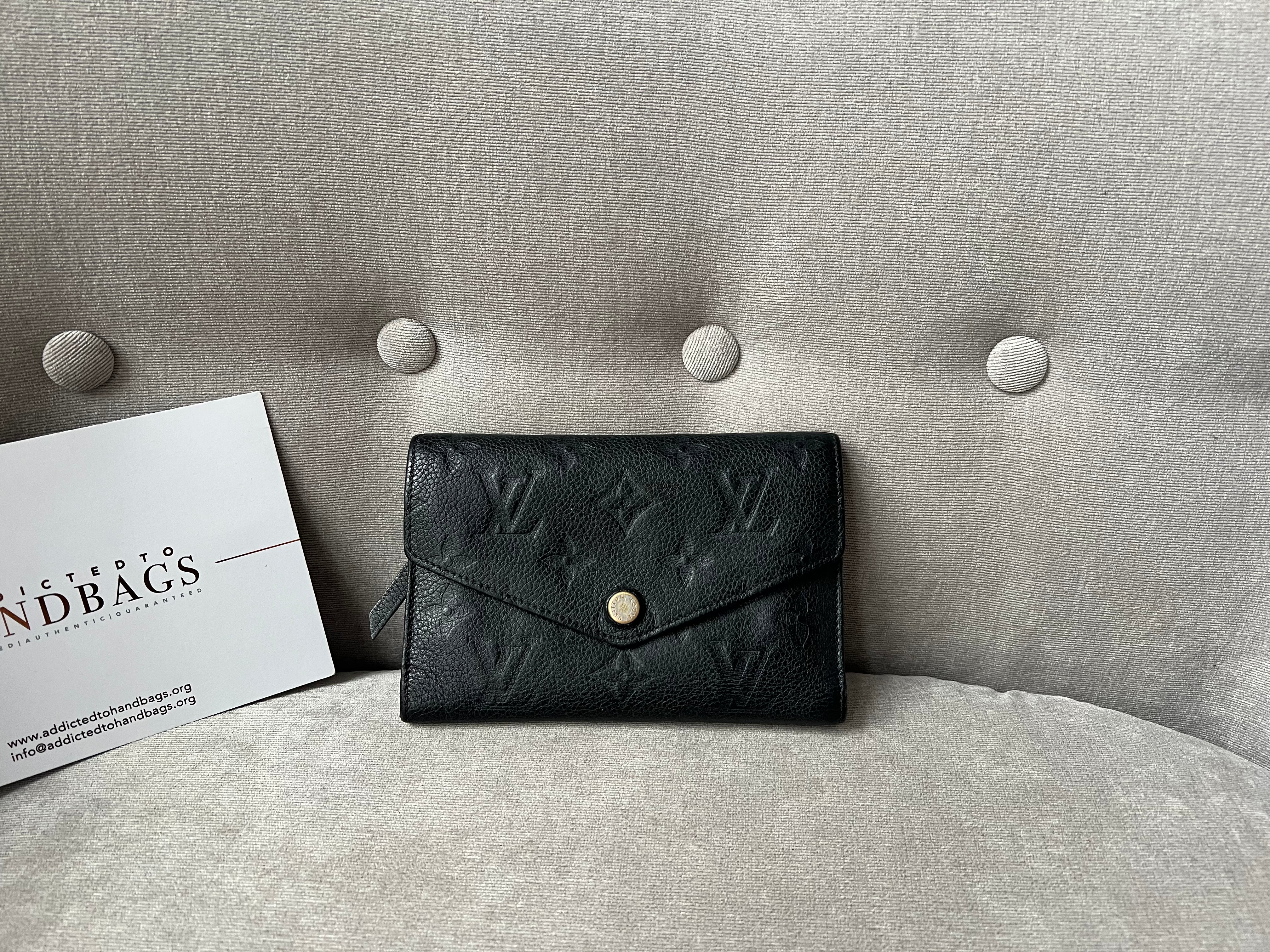 Louis Vuitton Compact Victorine Wallet Monogram Empreinte Leather