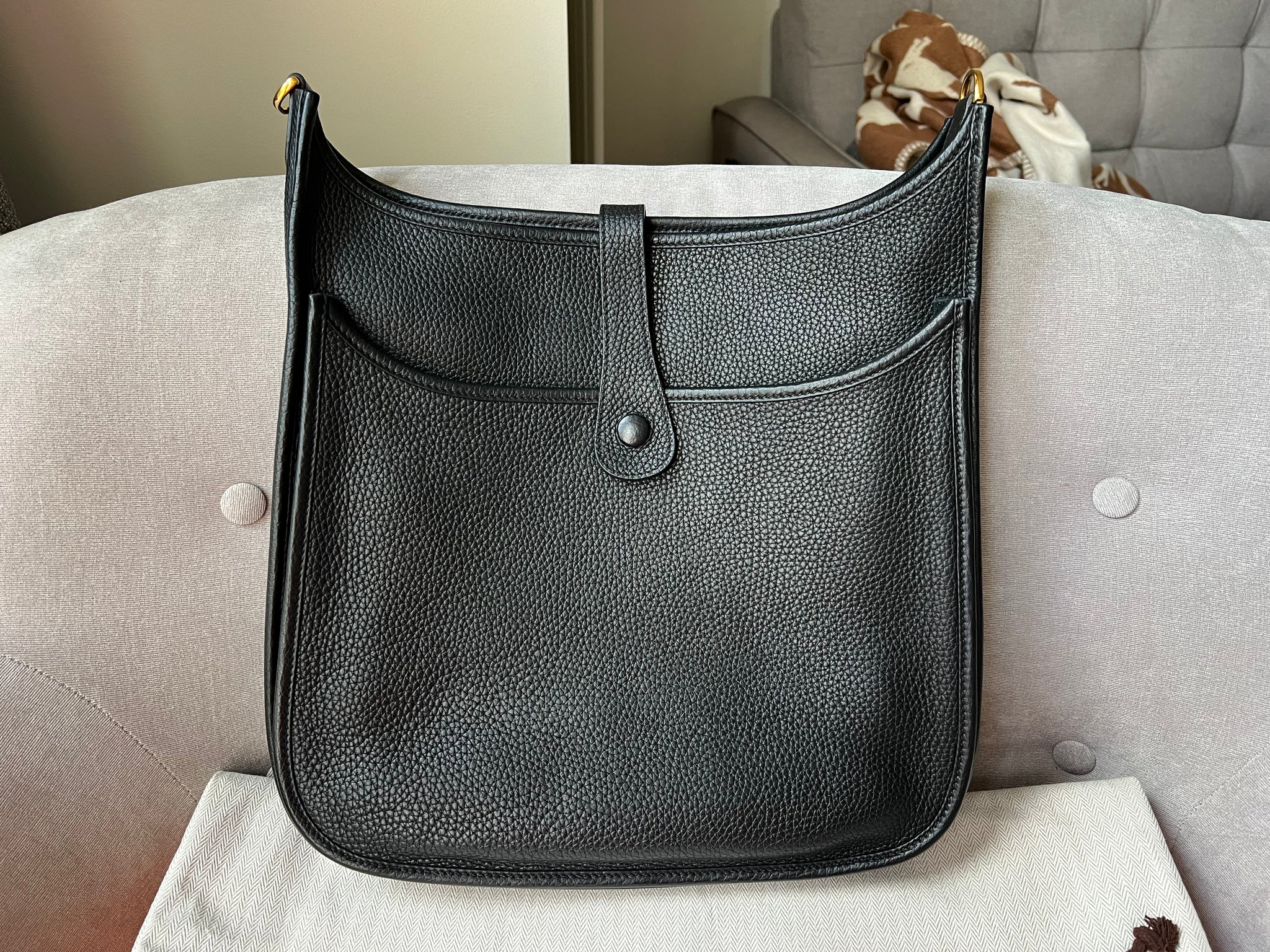 Hermes Evelyne GM III 33 in Black Clemence Leather RRP 3 030 Addicted to Handbags