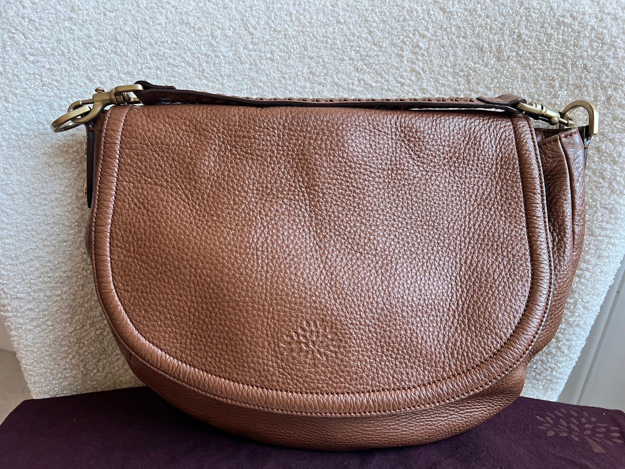 Mulberry Oak Large Effie Satchel – Addicted to Handbags