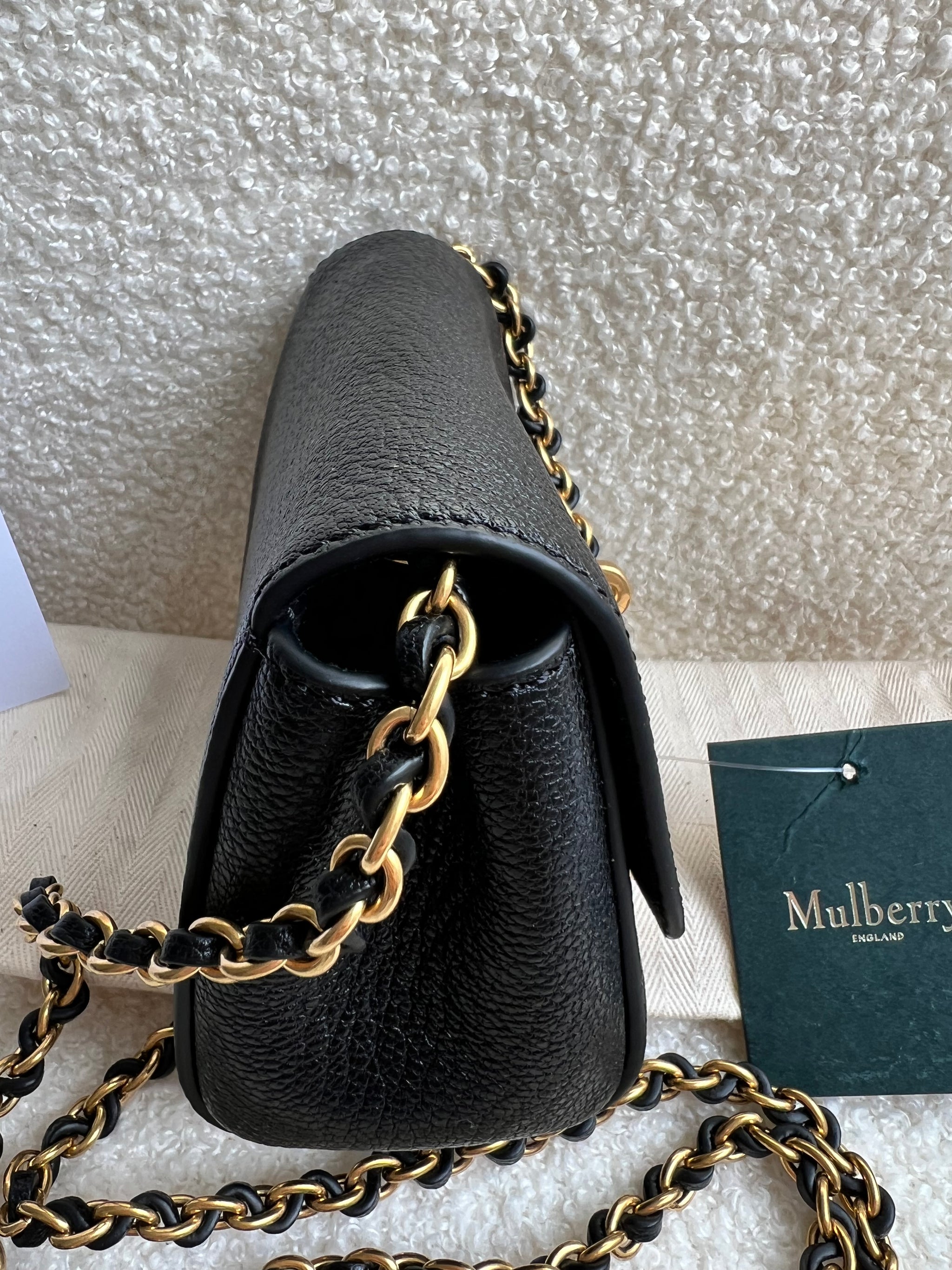 Mulberry black chain bag online