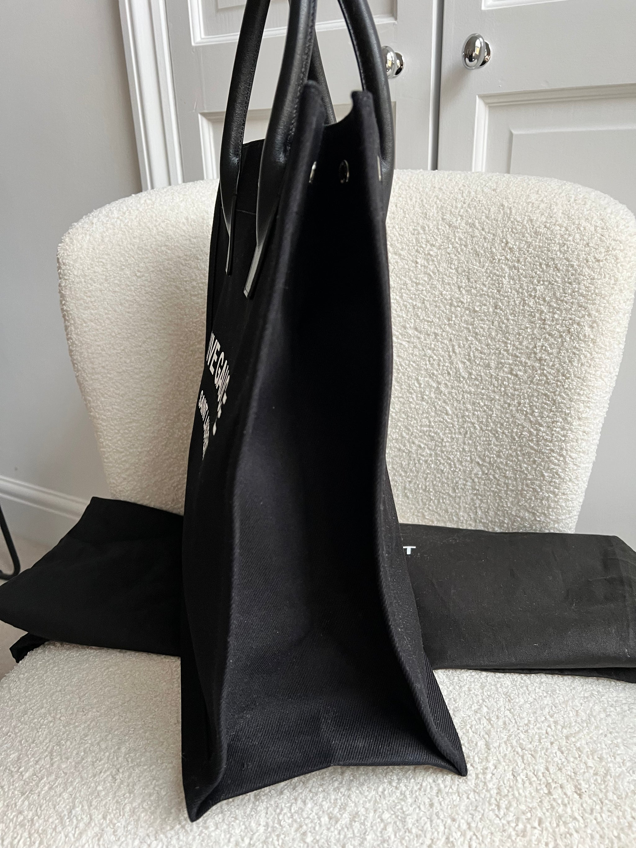 Yves Saint Laurent Rive Gauche NS Tote in Canvas and Printed