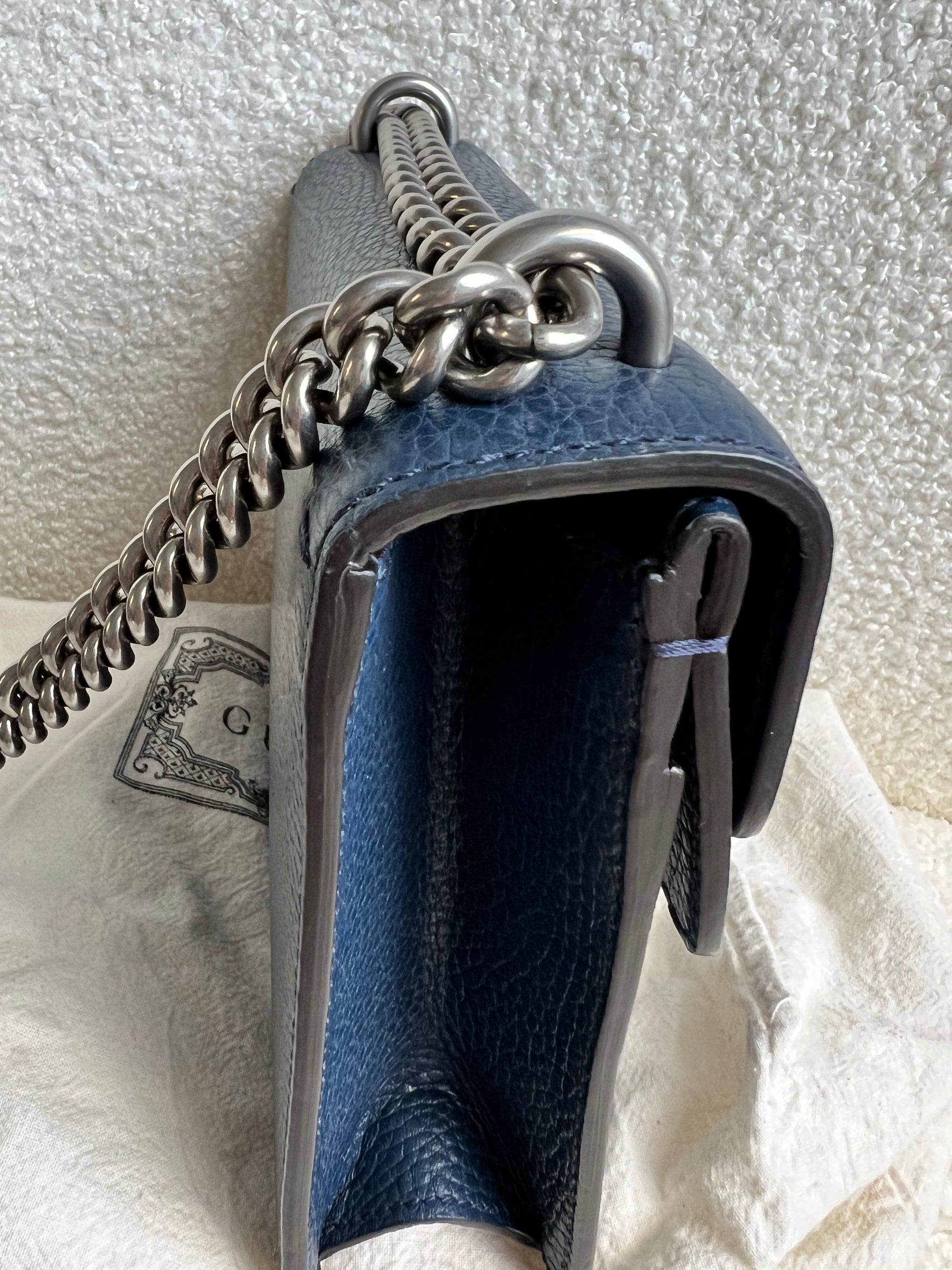 Gucci Dionysus Navy Blue Mini Bag (RRP £2050) – Addicted to Handbags