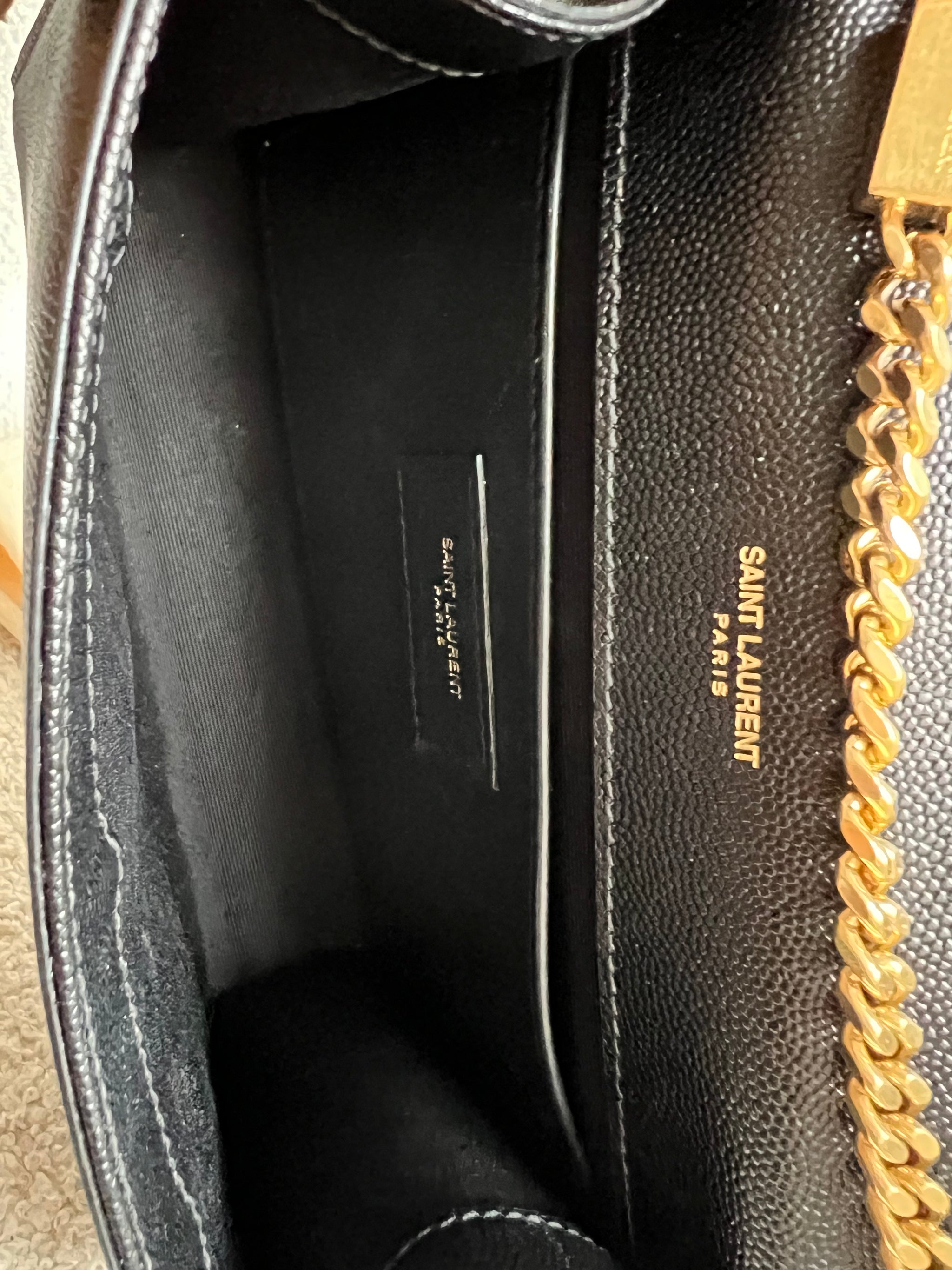 Yves Saint Laurent (YSL) Black Small Kate with Gold Hardware (RRP