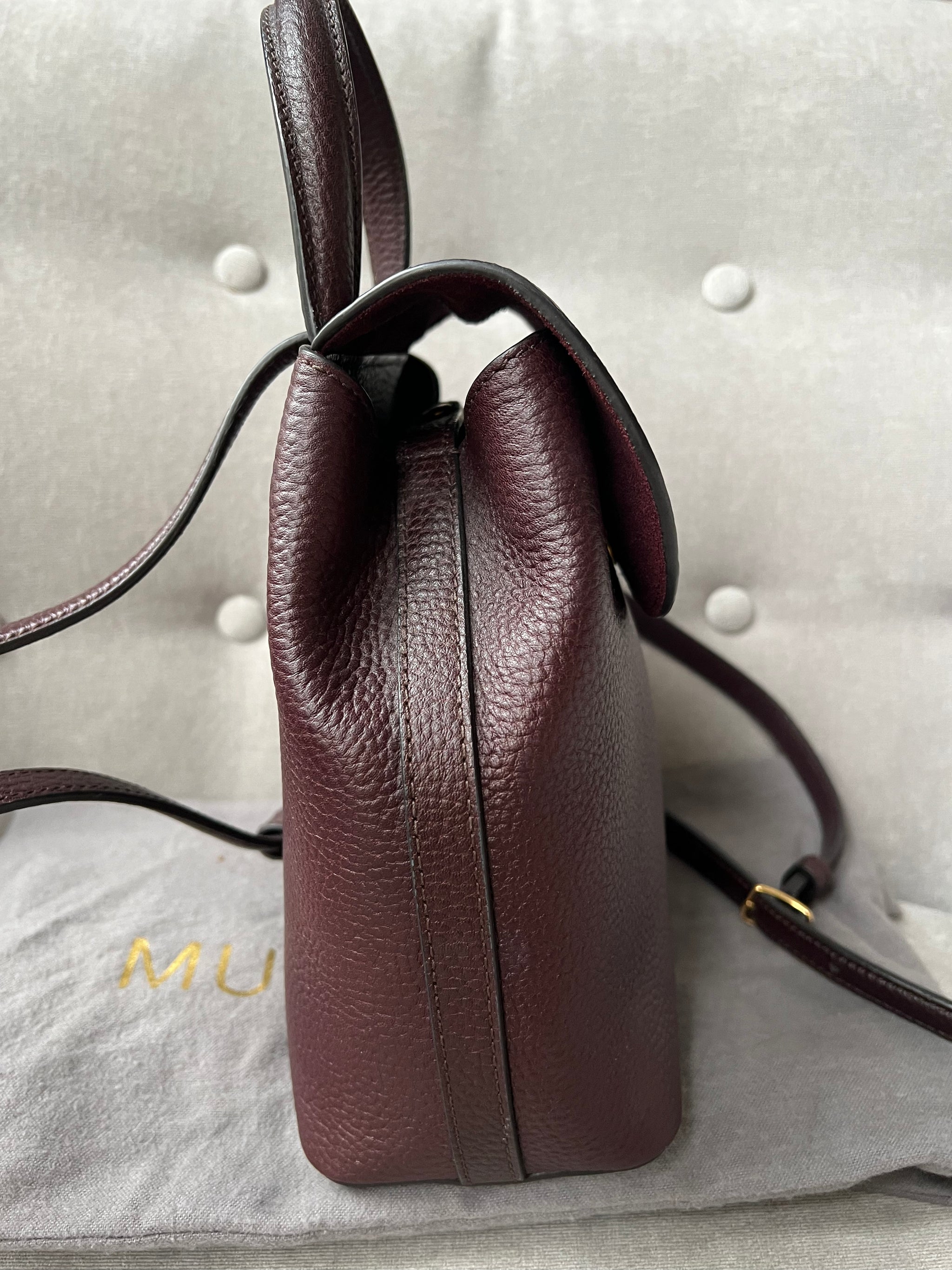 Mulberry oxblood backpack hotsell