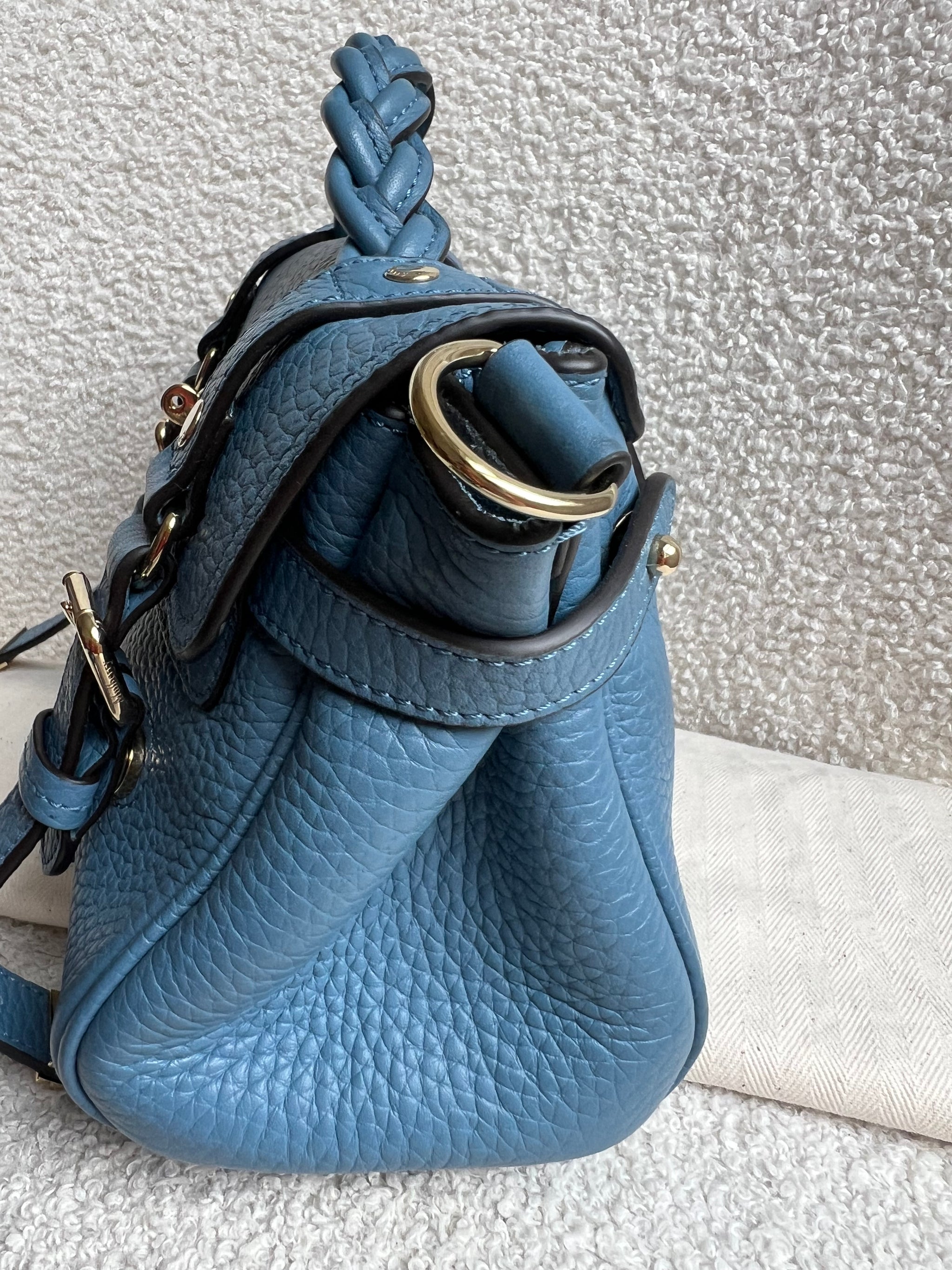 Mulberry ブルー ハンドバッグ Mulberry Brighton Blue Mini Alexa (RRP £995) – Addicted to Handbags