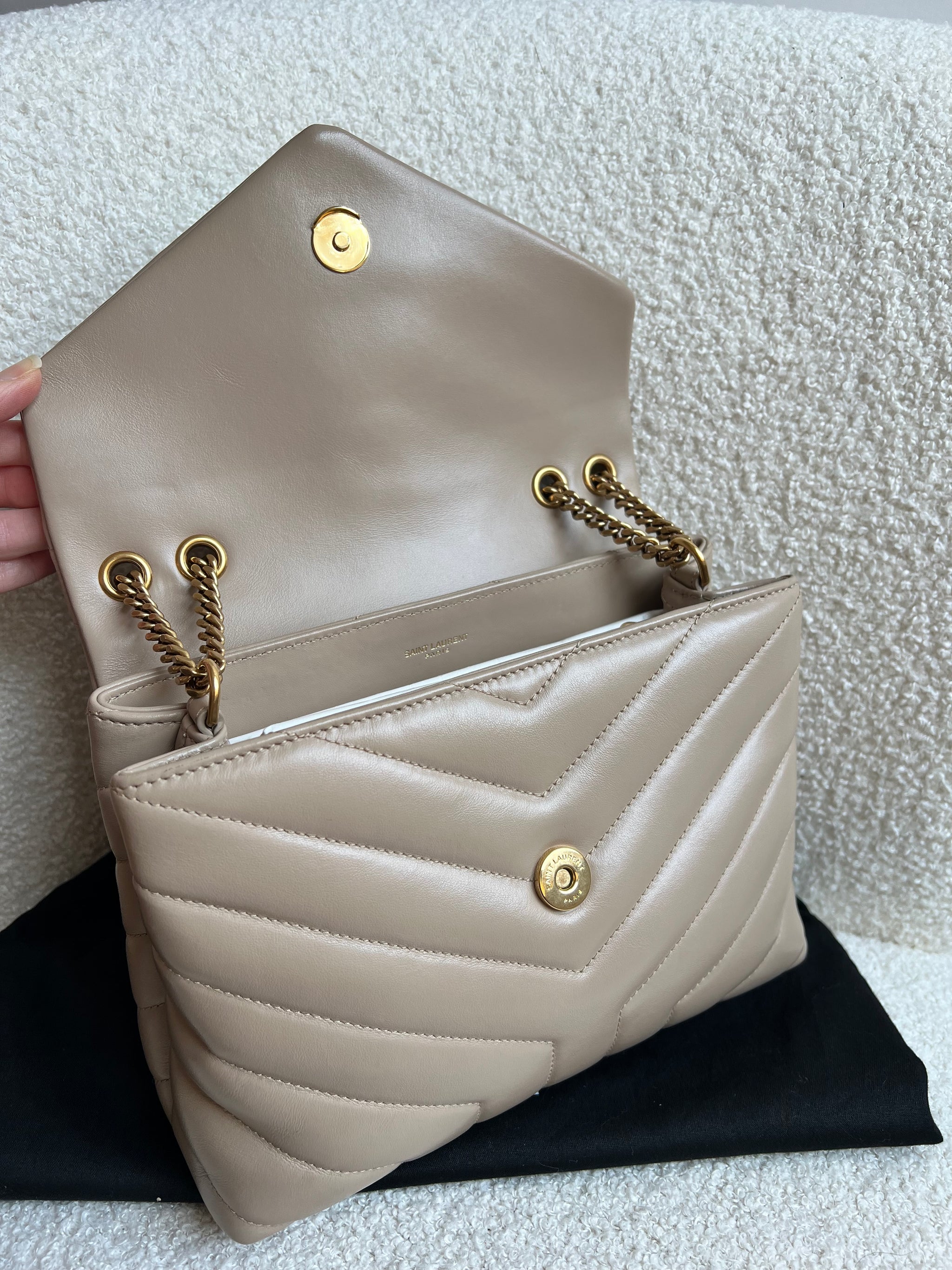 Yves Saint Laurent (YSL) Beige Small Lou Lou (RRP £1,900