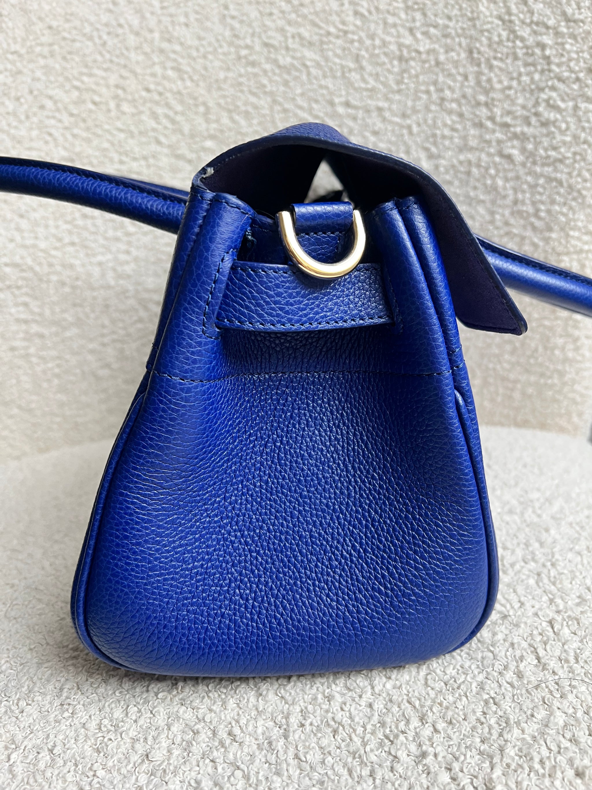 Mulberry Neon Blue Bayswater Satchel (RRP £995) – Addicted to Handbags