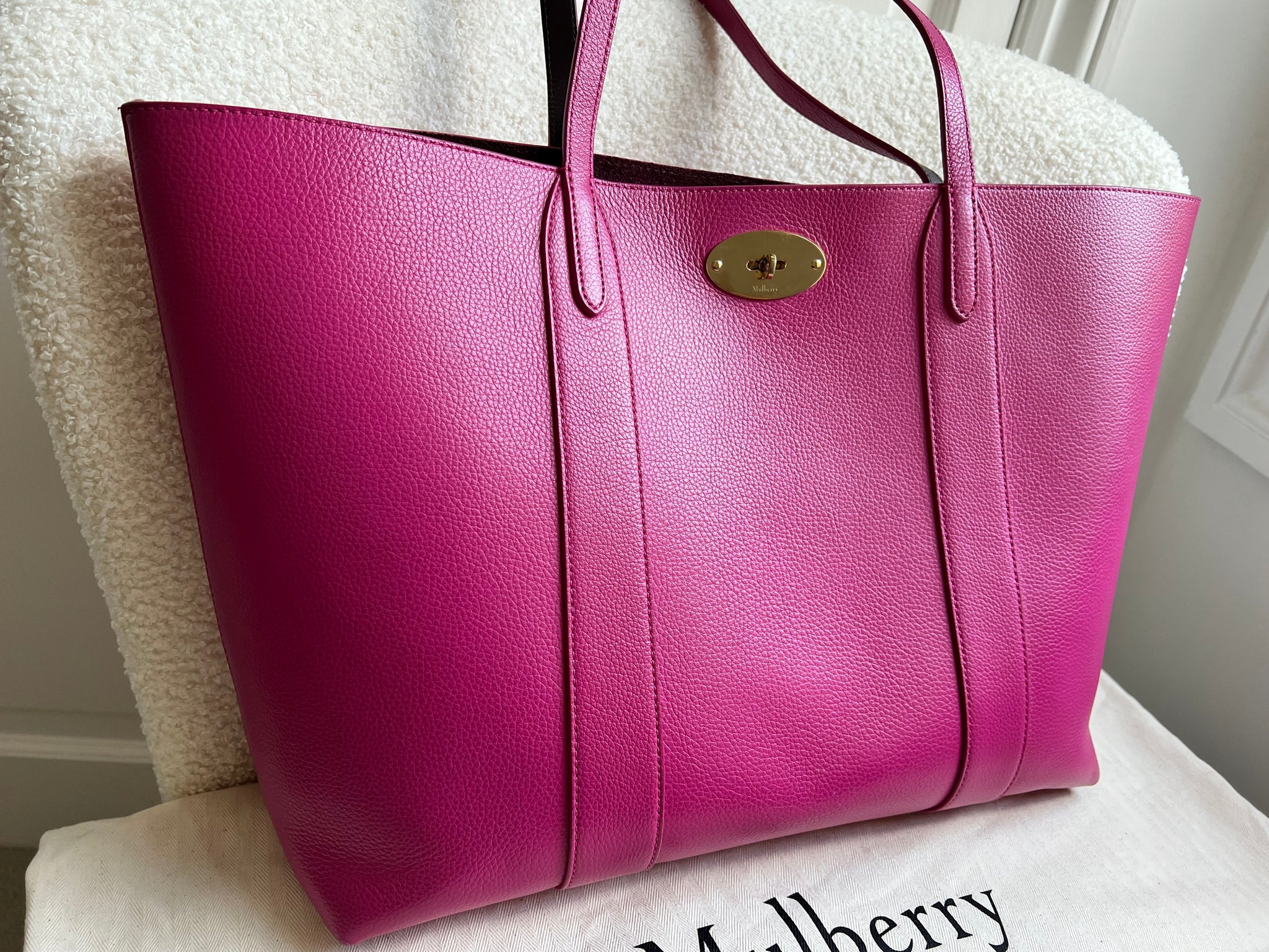 Mulberry Pink Bayswater Tote (RRP £850) - Main Image