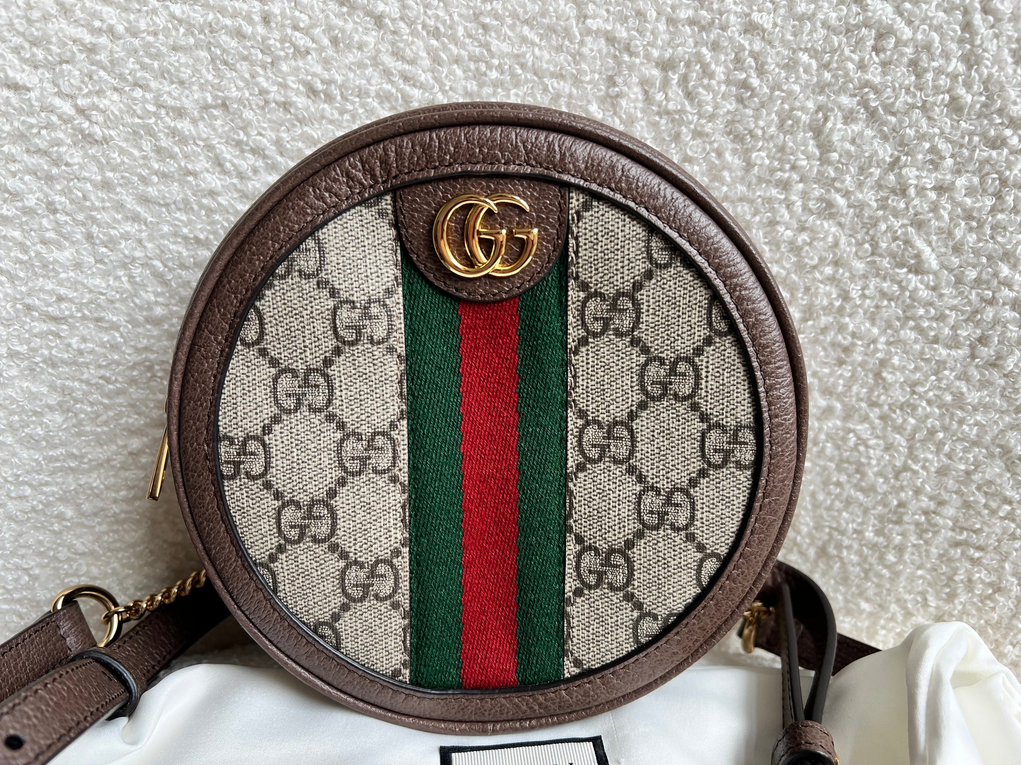 gucci mini round backpack Gucci GG Ophidia Supreme Mini GG Round Backpack – Addicted to Handbags