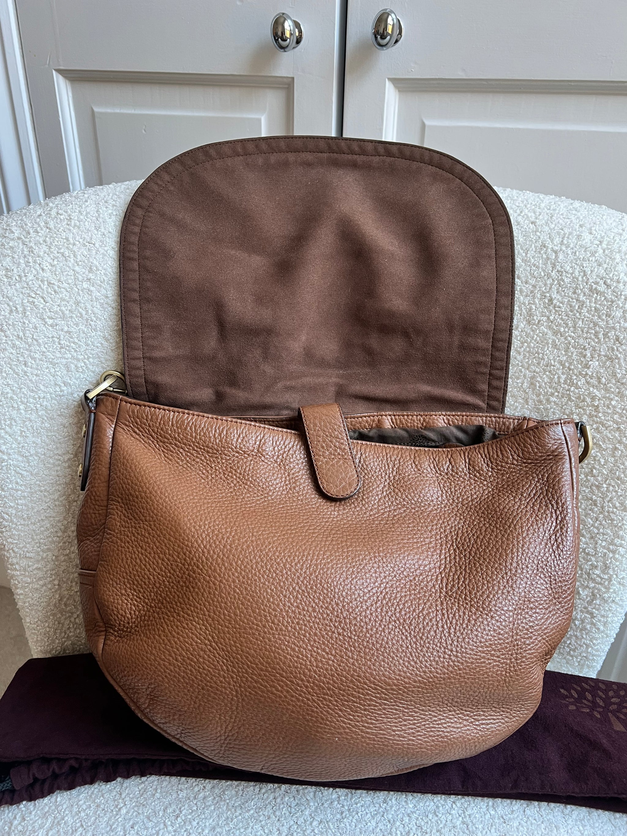 Mulberry Oak Large Effie Satchel – Addicted to Handbags