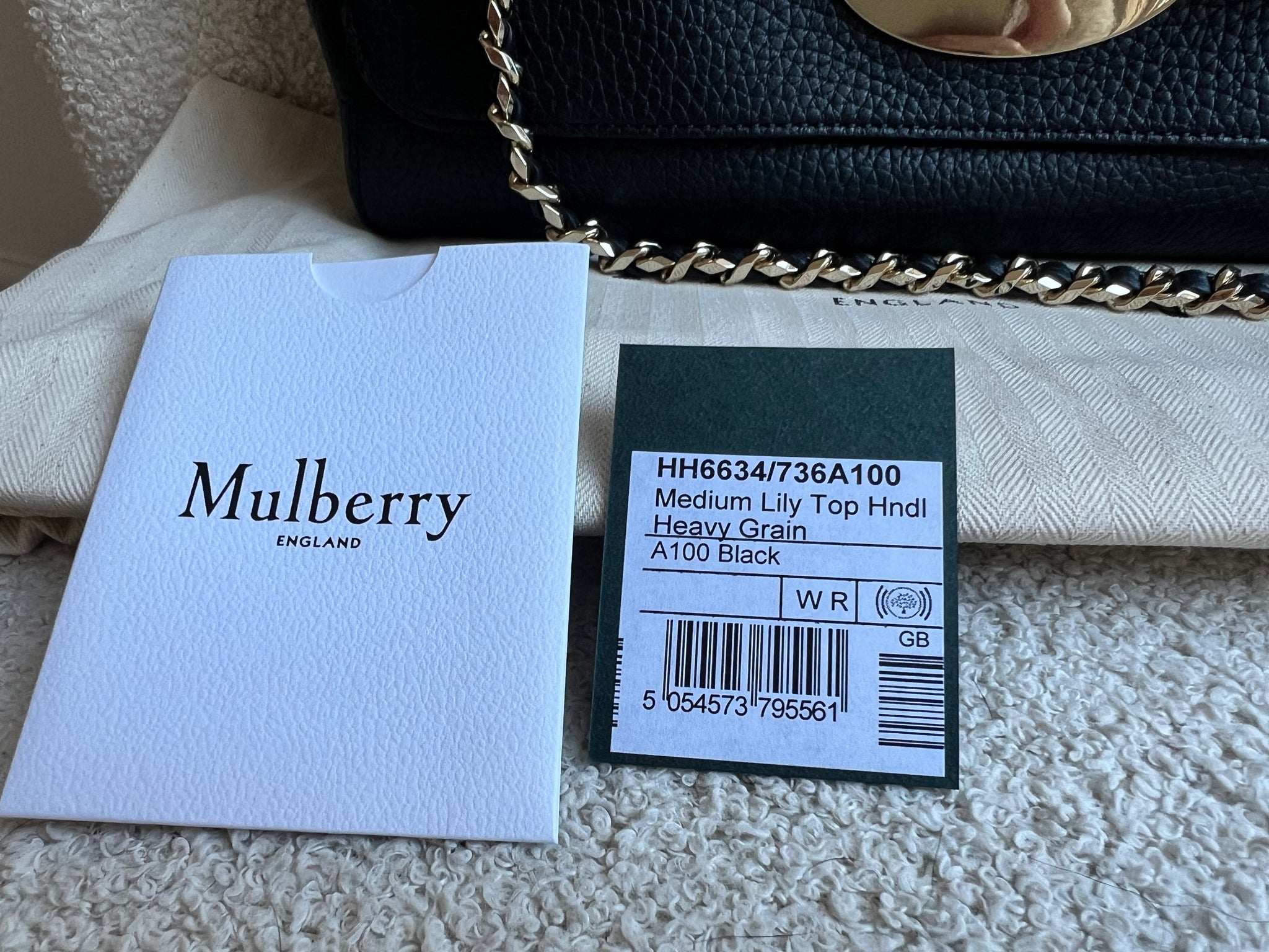 Mulberry Black Medium Top Handle Lily (RRP £1075) – Addicted to