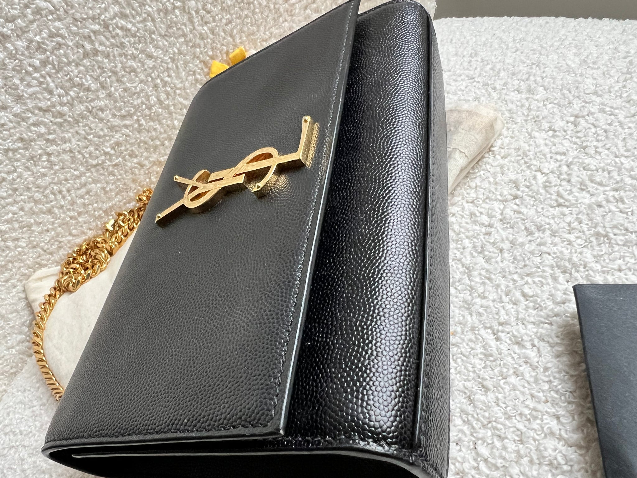 Handbag Saint Laurent Kate Black SAINT LAURENT Medium Kate Bag COCOON