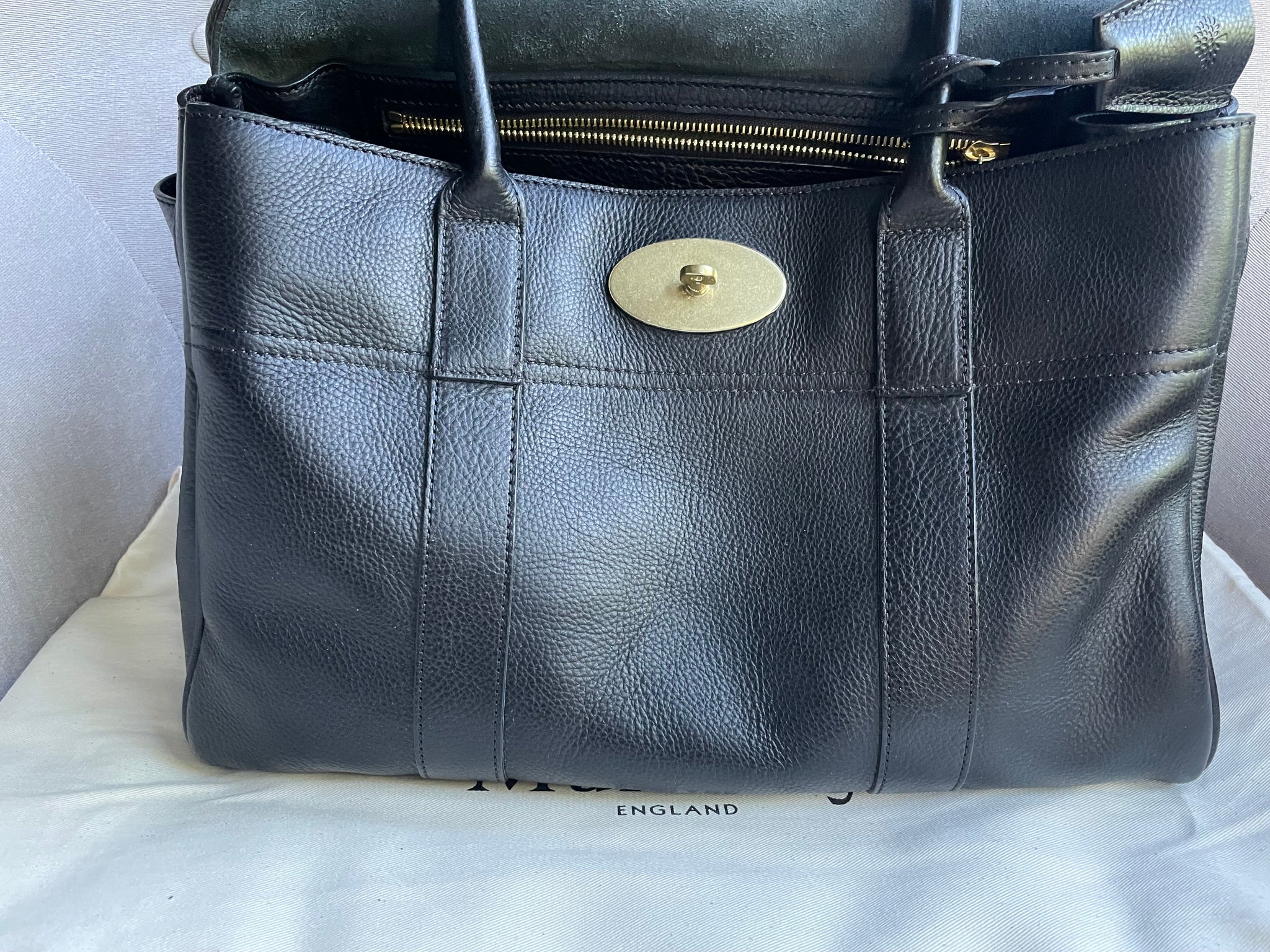 Farfetch Mulberry Bayswater Grained Leather Tote Mulberry Alexa