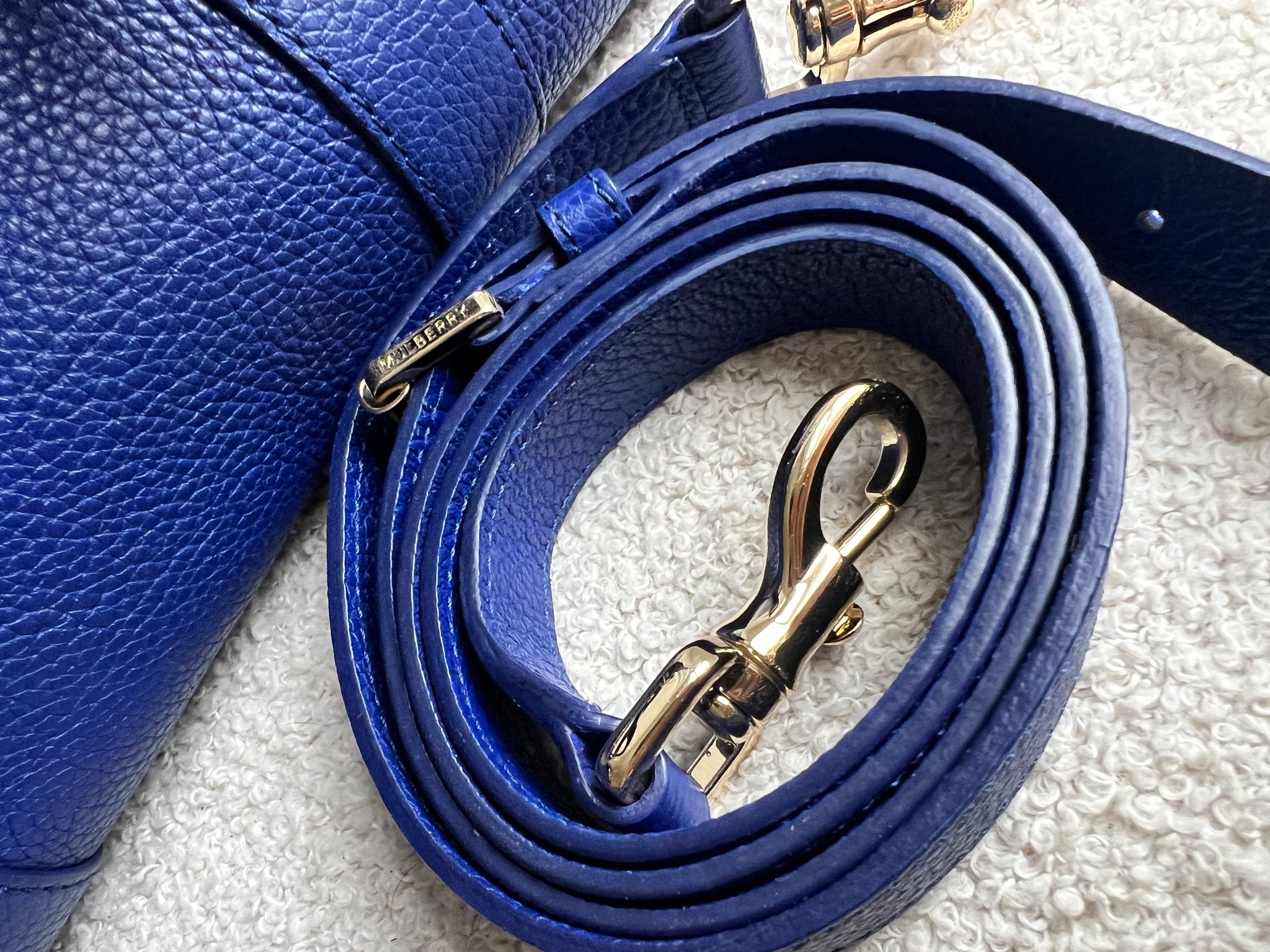 Mulberry Neon Blue Bayswater Satchel (RRP £995) – Addicted to Handbags