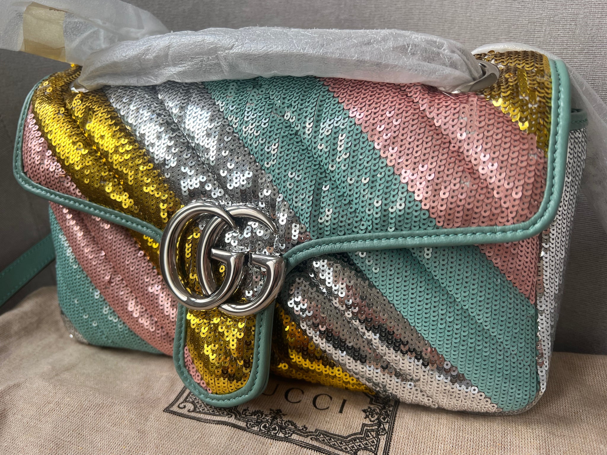 Sparkly gucci bag hotsell