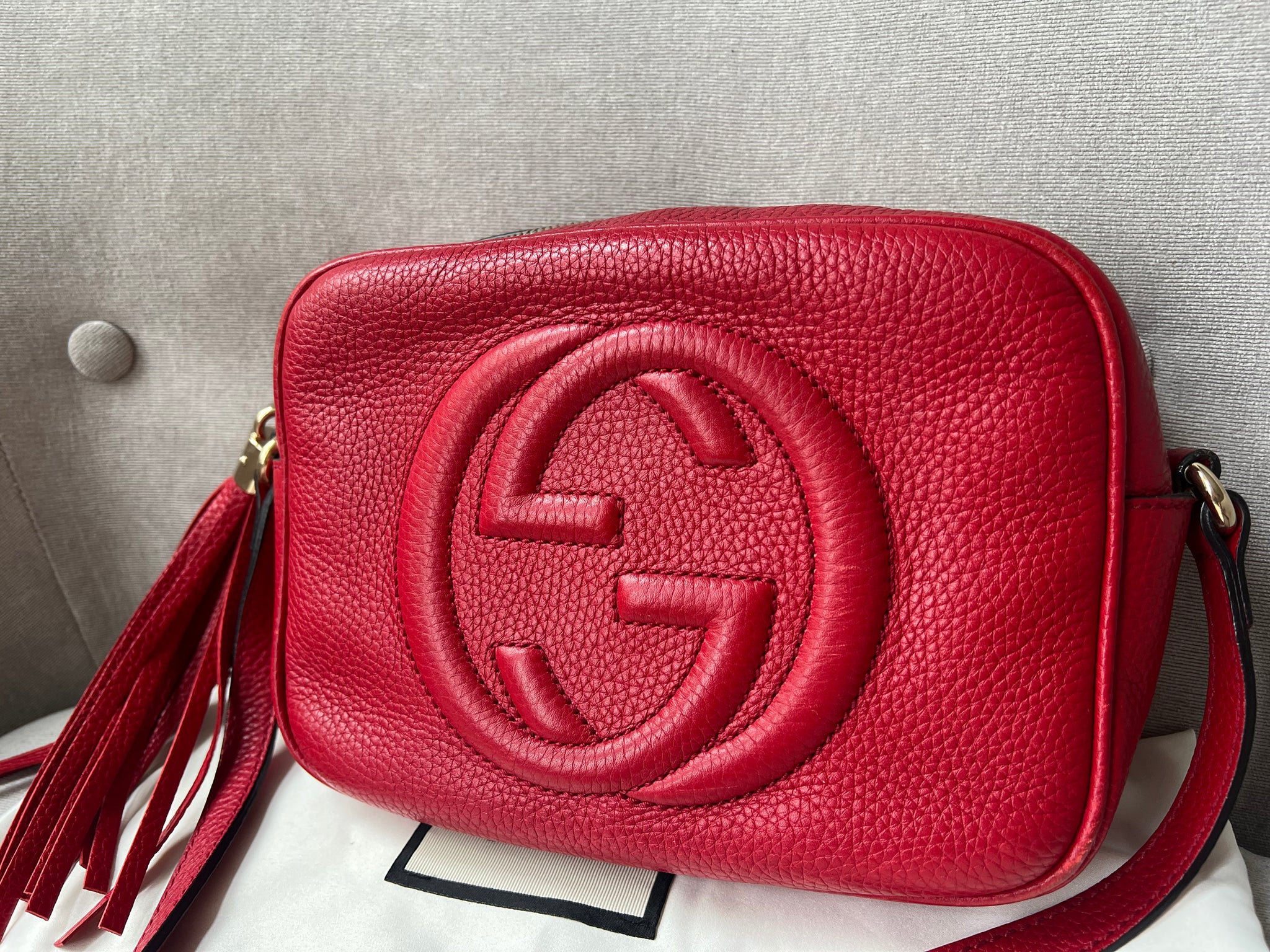 Gucci red soho discount
