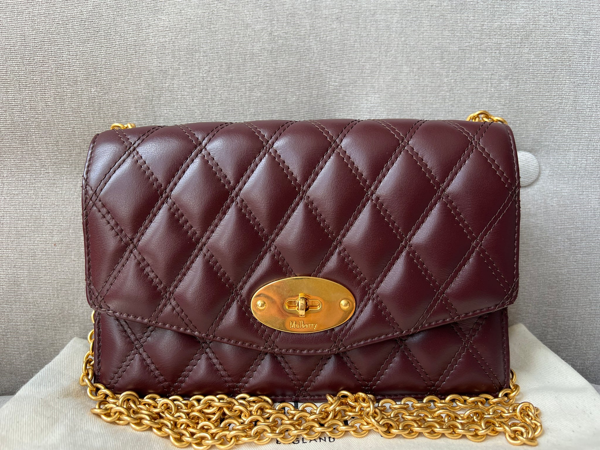 Mulberry Small Burgundy Quilted Darley Shoulder Bag RRP 795 Addicted to Handbags