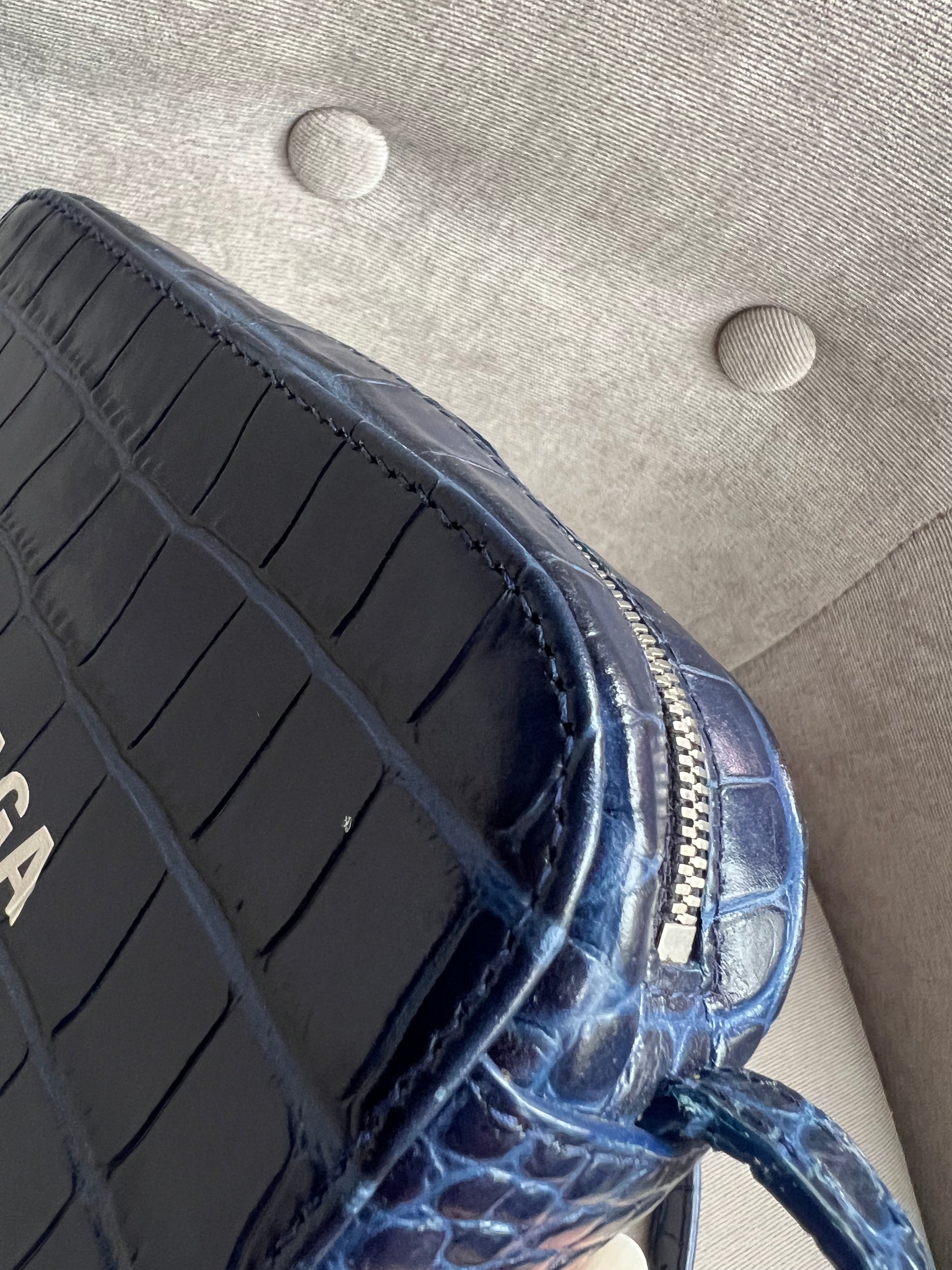 Balenciaga Blue Croc Everyday XS Camera Bag (RRP £695) – Addicted