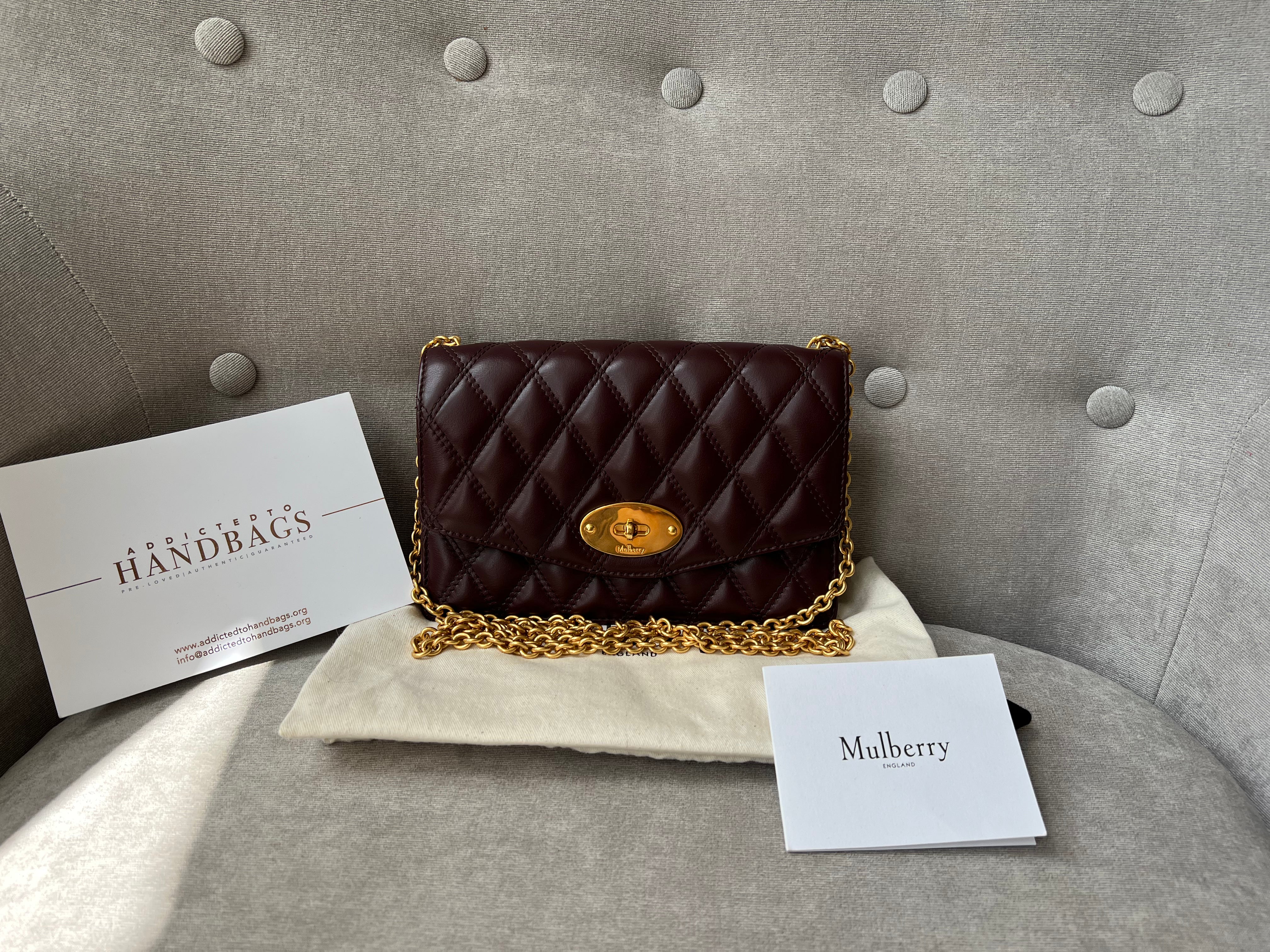 Darley quilted mulberry on sale