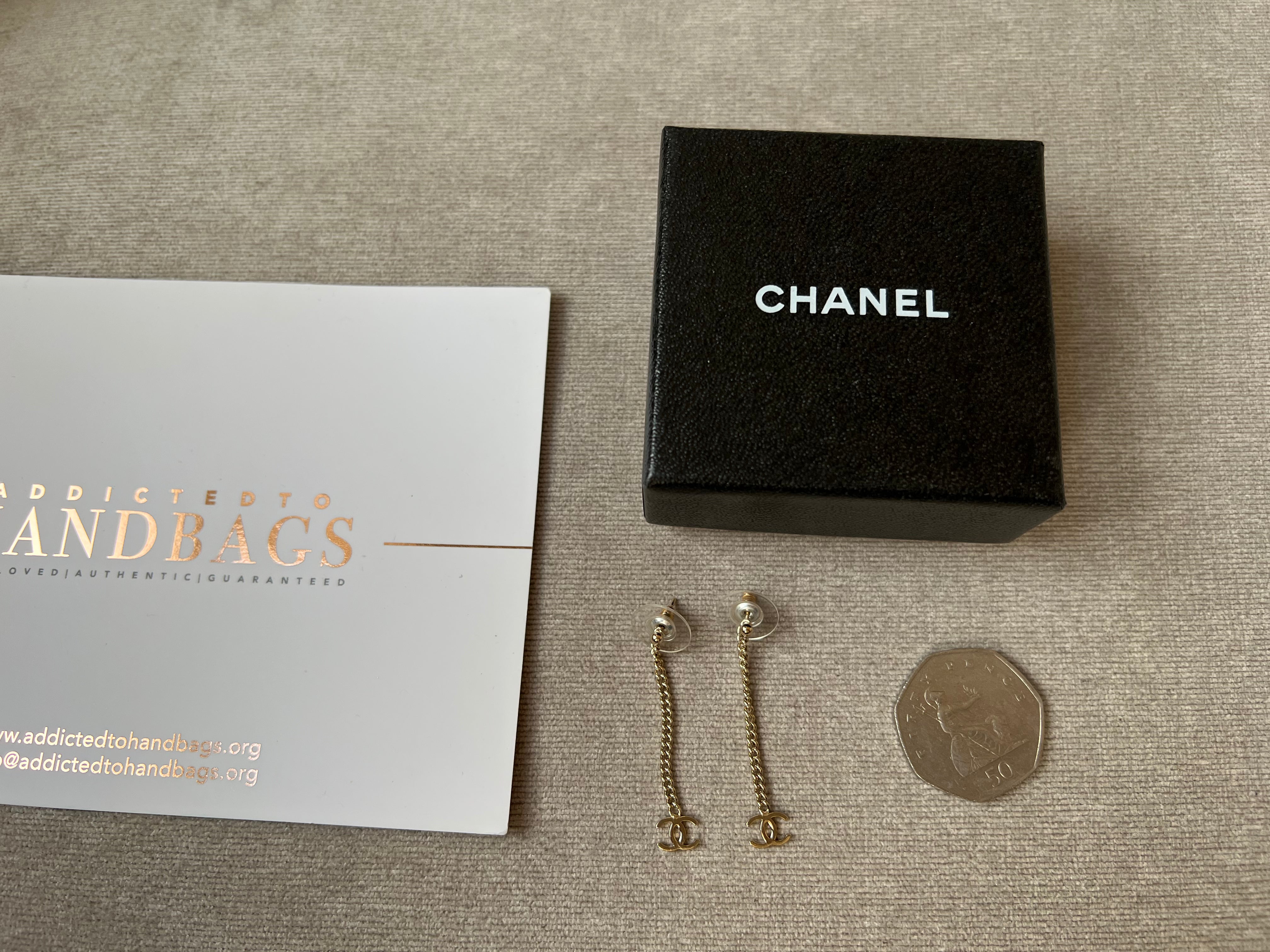 Chanel cc chain earrings Clearance