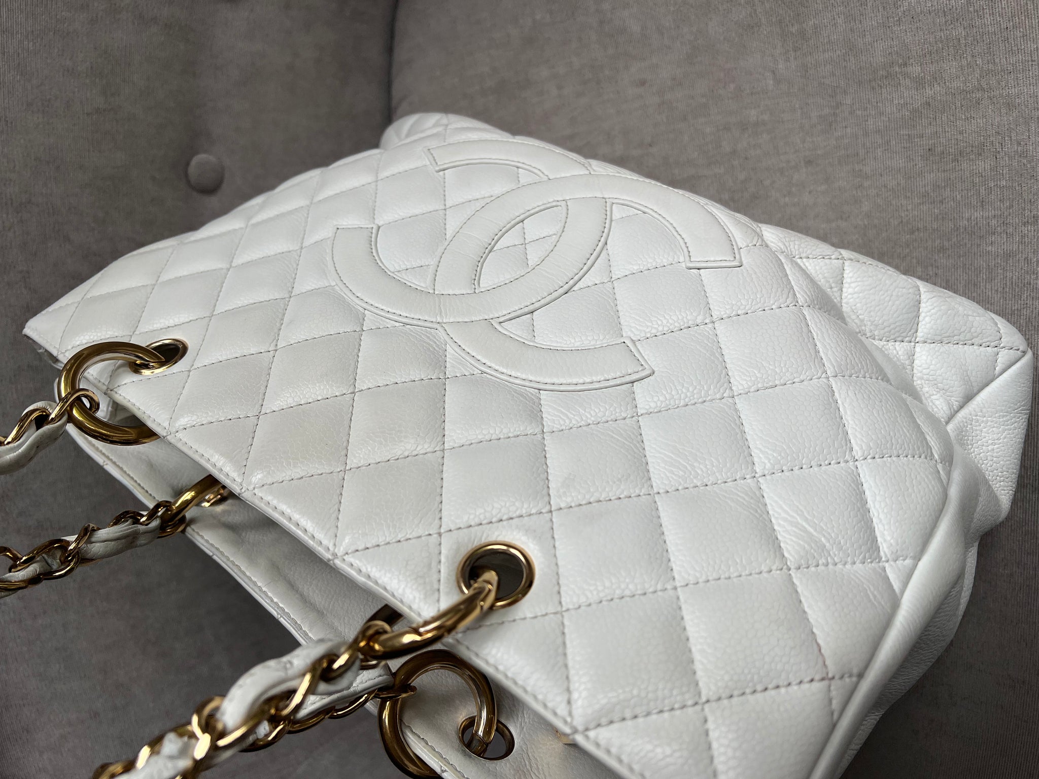 Chanel gst white clearance