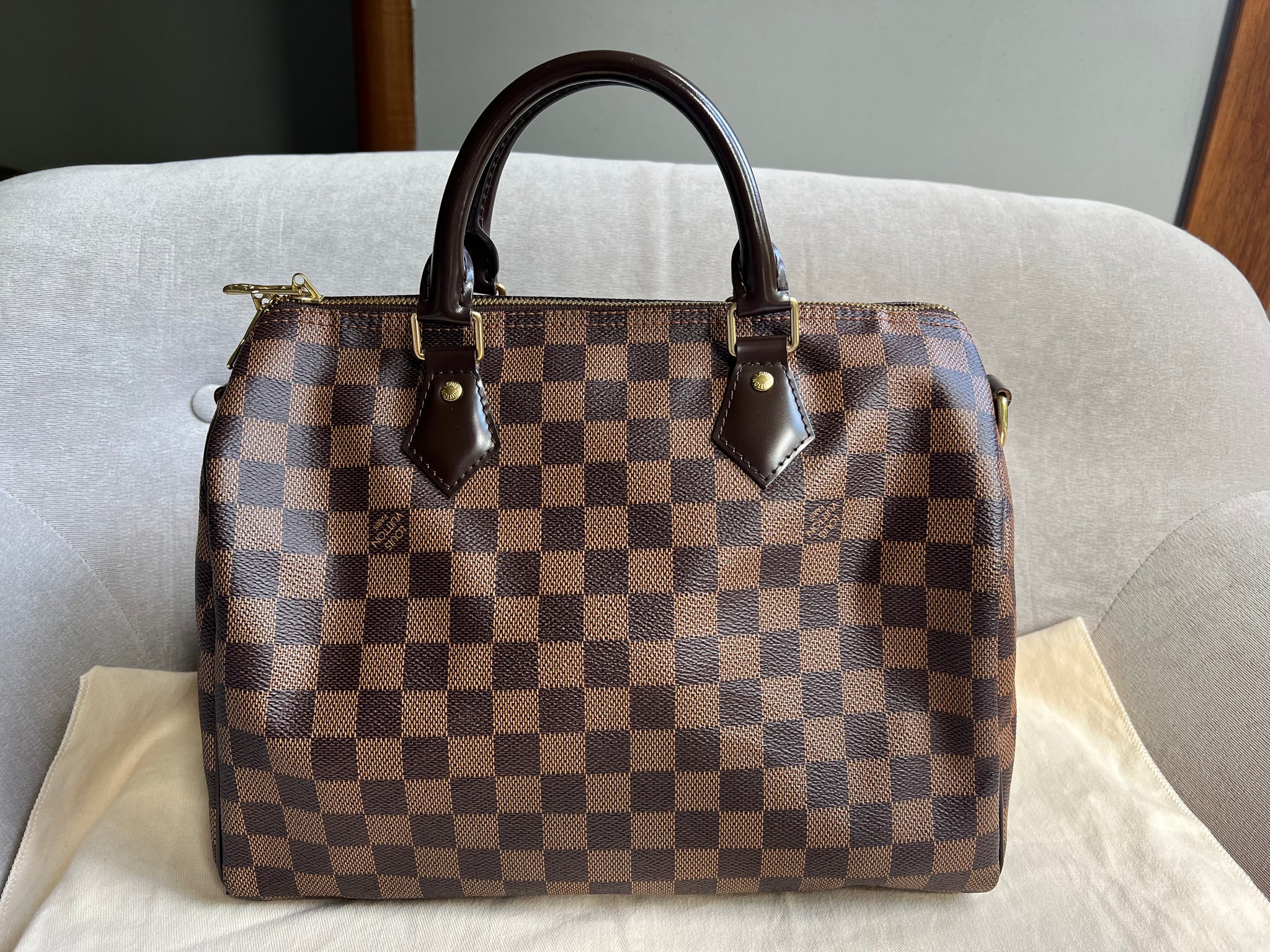 Louis Vuitton Speedy Bandouliere 30 Damier Ebene RRP 1470 Addicted to Handbags