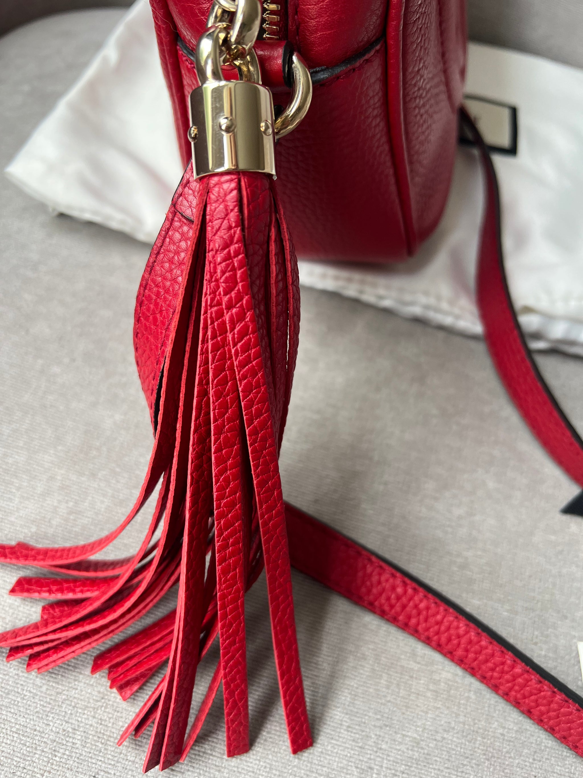 Gucci Red Soho Disco RRP 1050 Addicted to Handbags