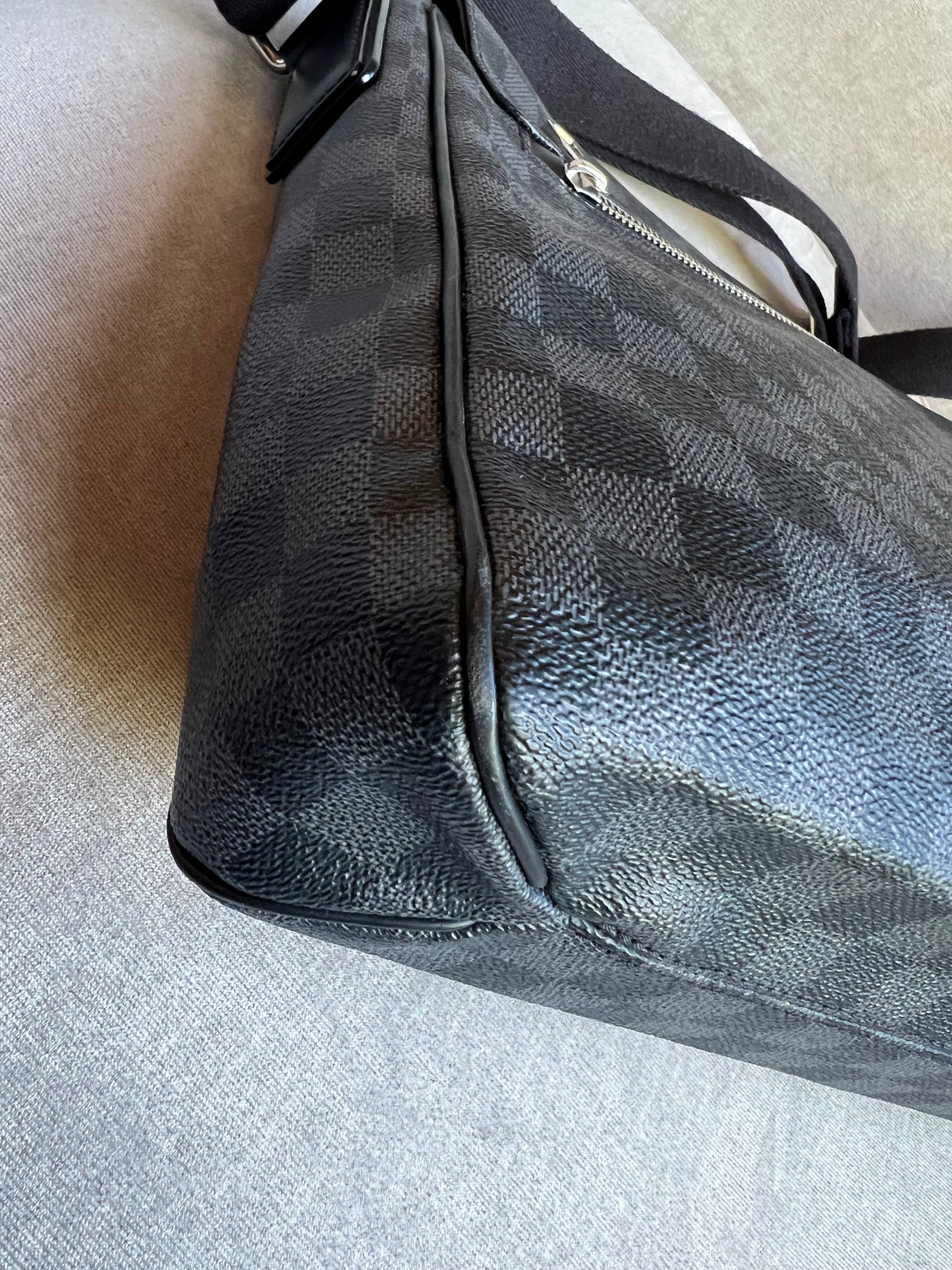 Louis Vuitton PM District Messenger Bag Damier Graphite Addicted to Handbags