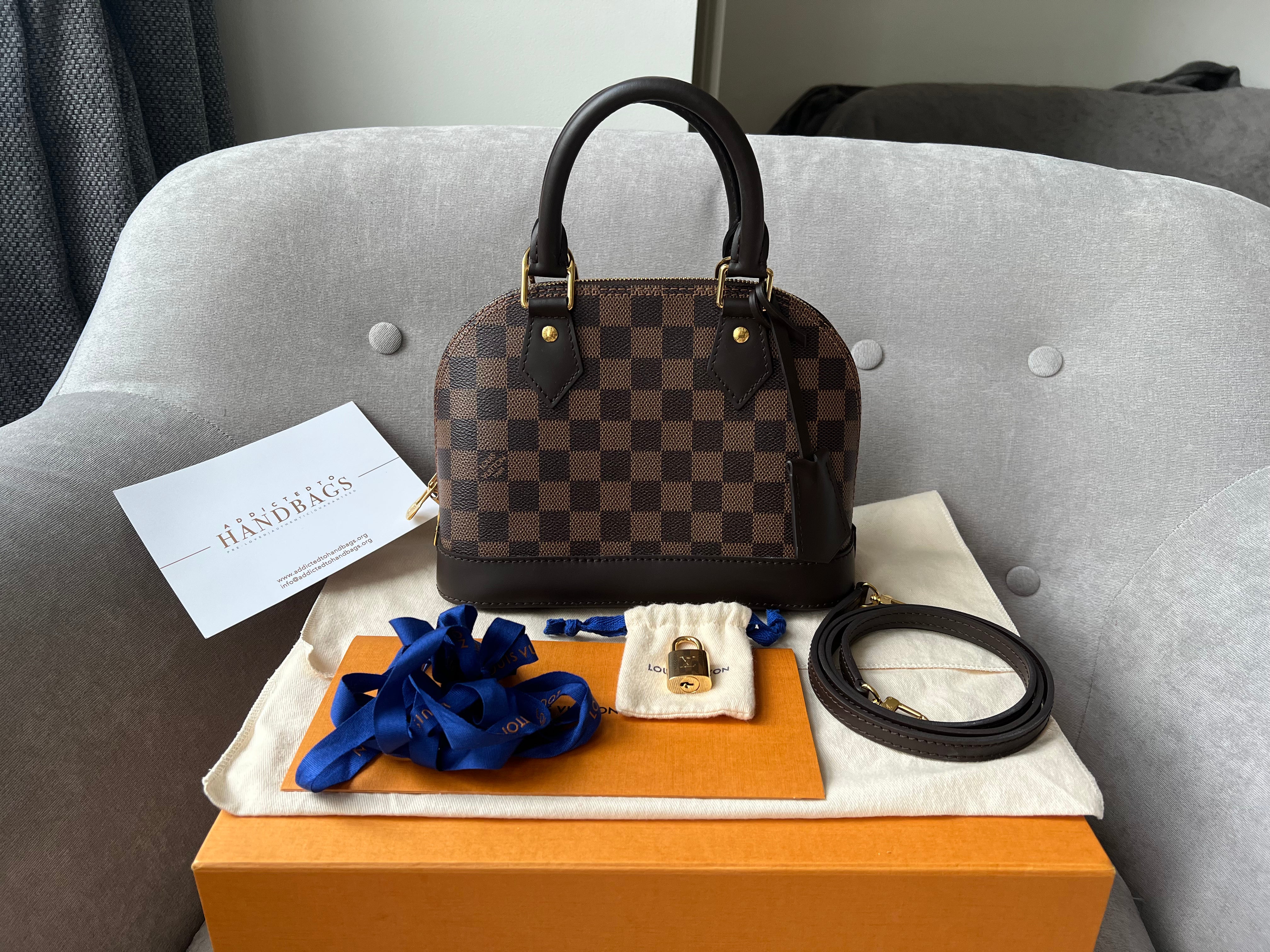Like-New Louis Vuitton Alma PM in Monogram Vernis with Box & Dust