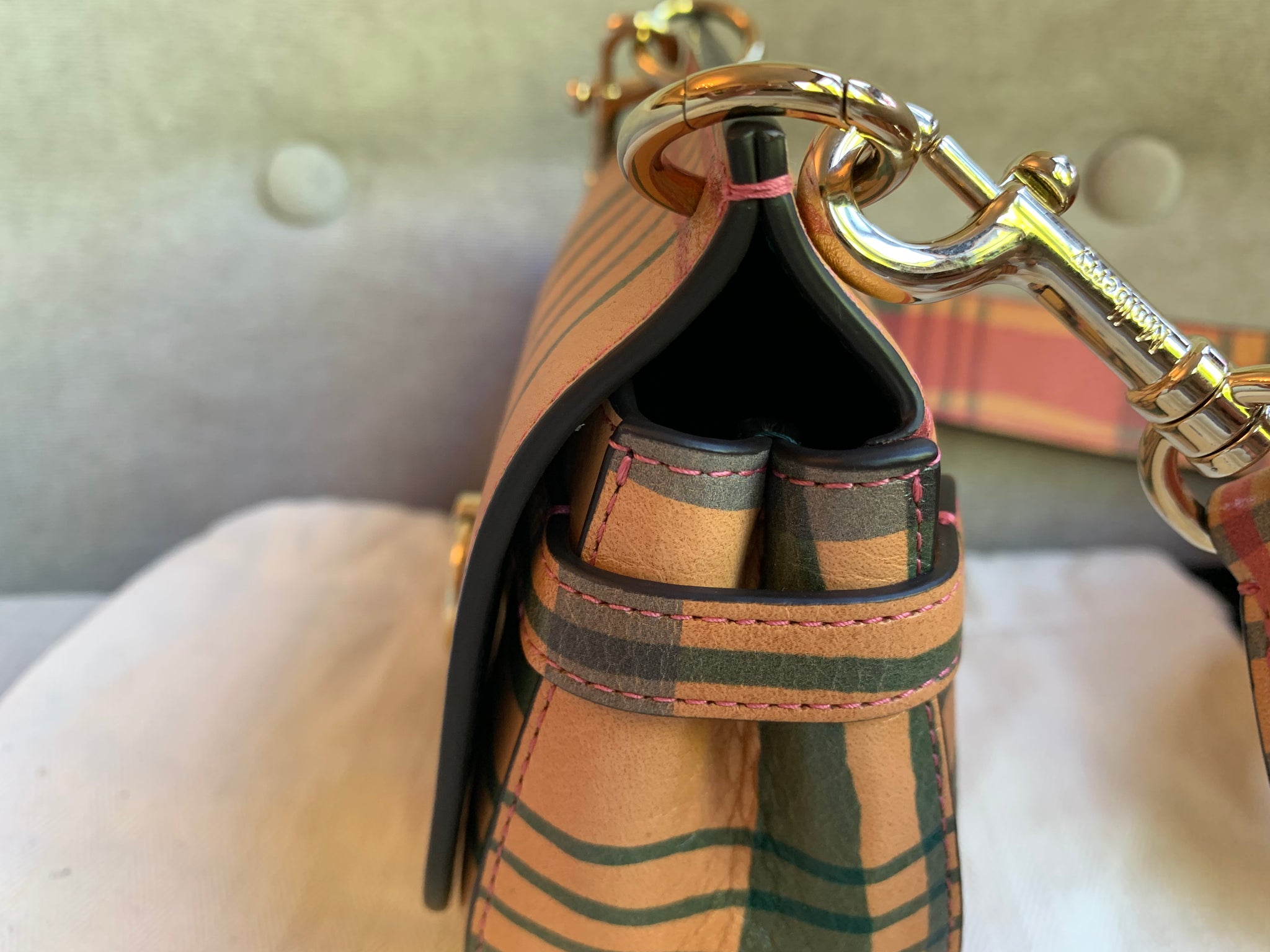 Mulberry Mini Printed Check Amberley Satchel (RRP£750