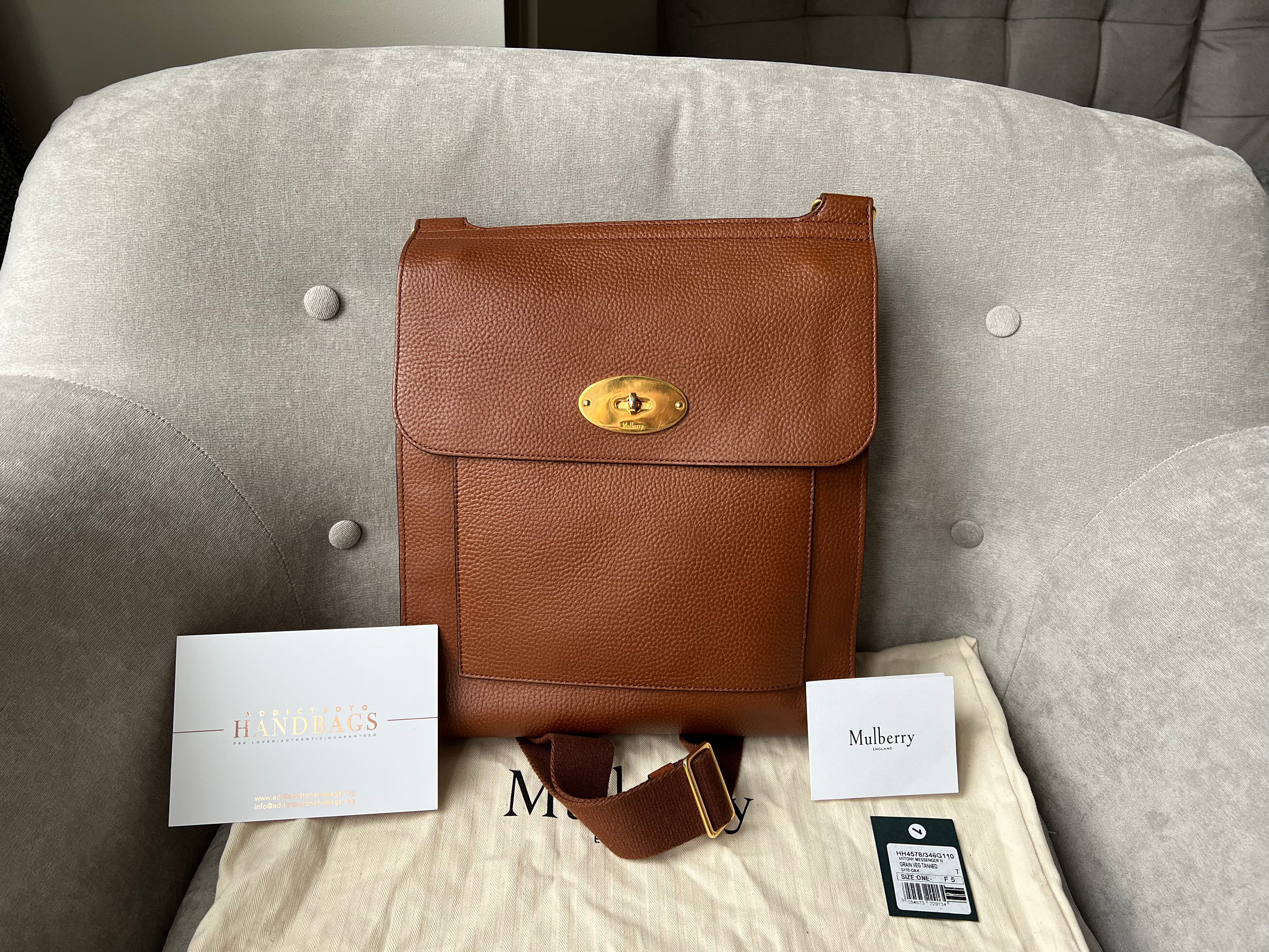 Mulberry Natural Oak ANTONY Messenger Bag