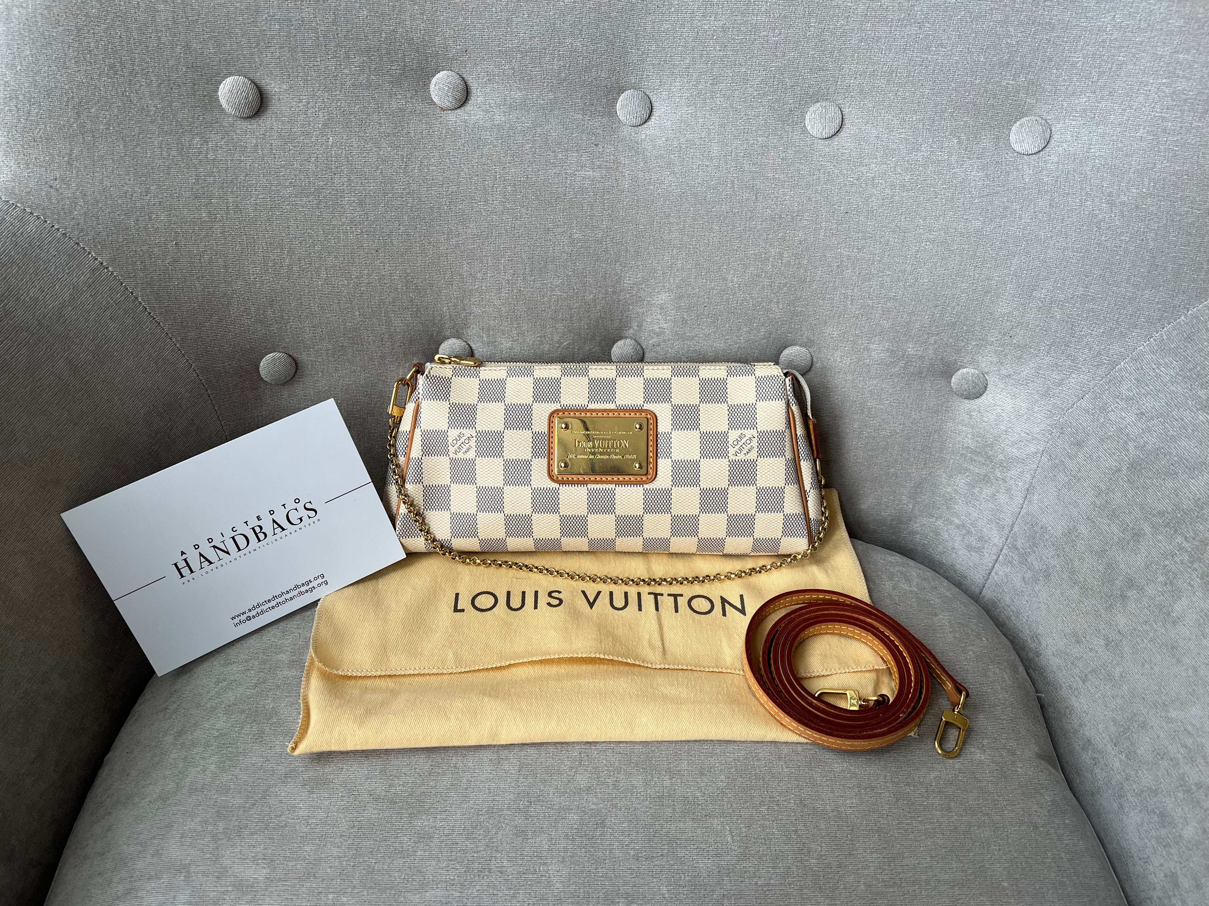 Louis Vuitton Damier Azur Eva Clutch