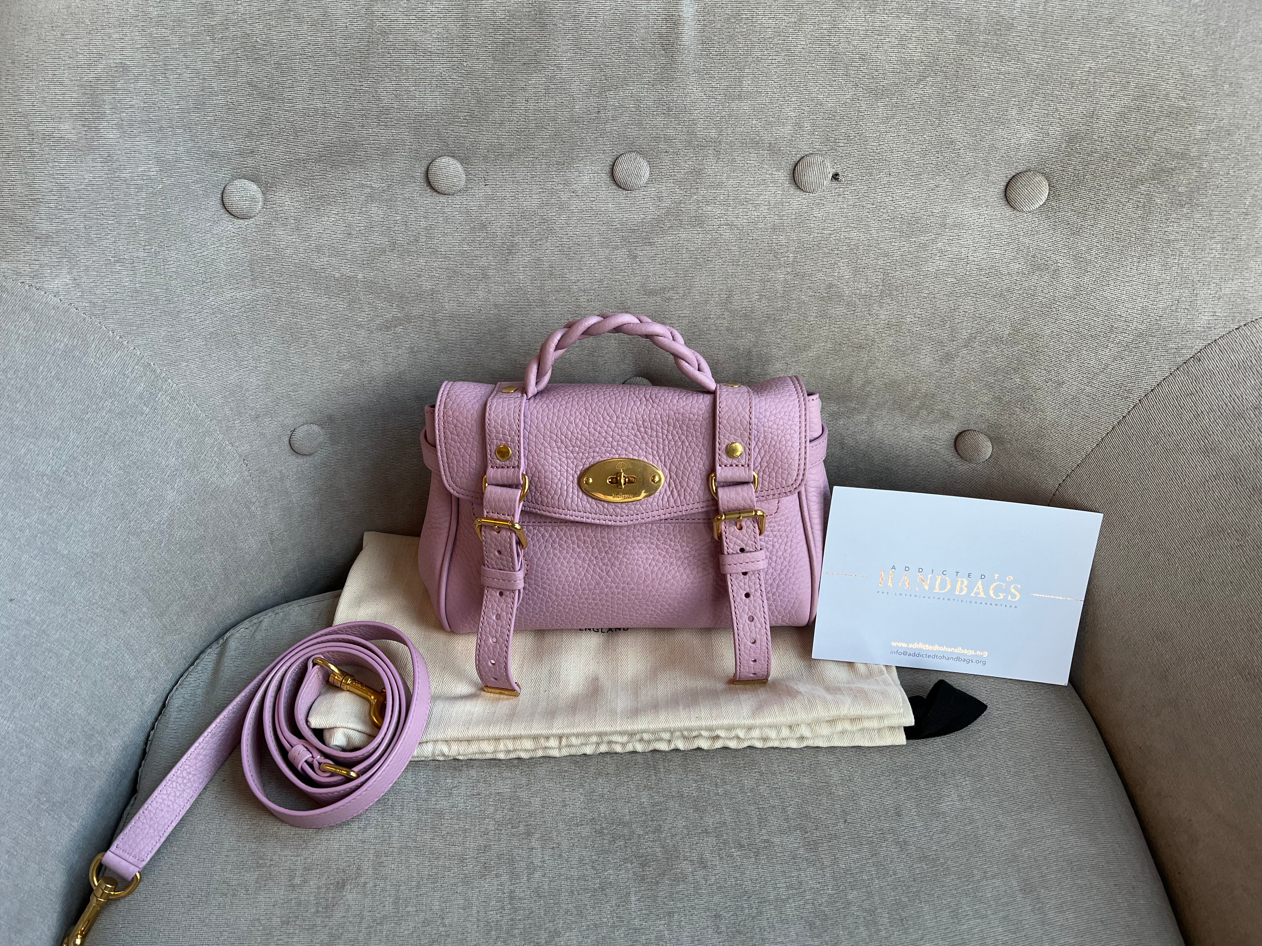 auditorium kampagne Rettsmedicin Mulberry Powder Pink Mini Alexa (RRP £995) – Addicted to Handbags
