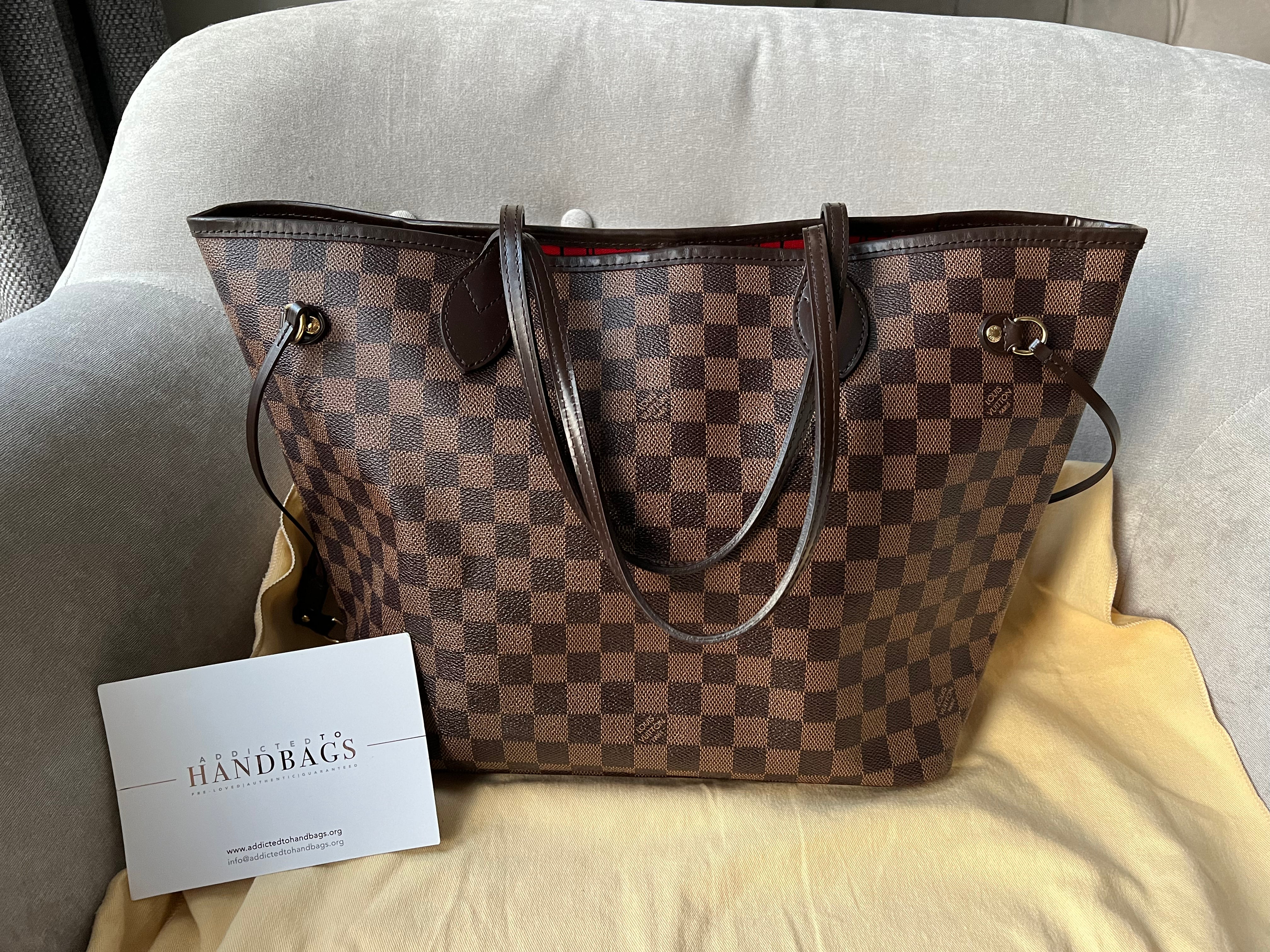 Louis Vuitton Neverfull MM Damier Ebene Cherry Interior (RRP £1,410) in  2023