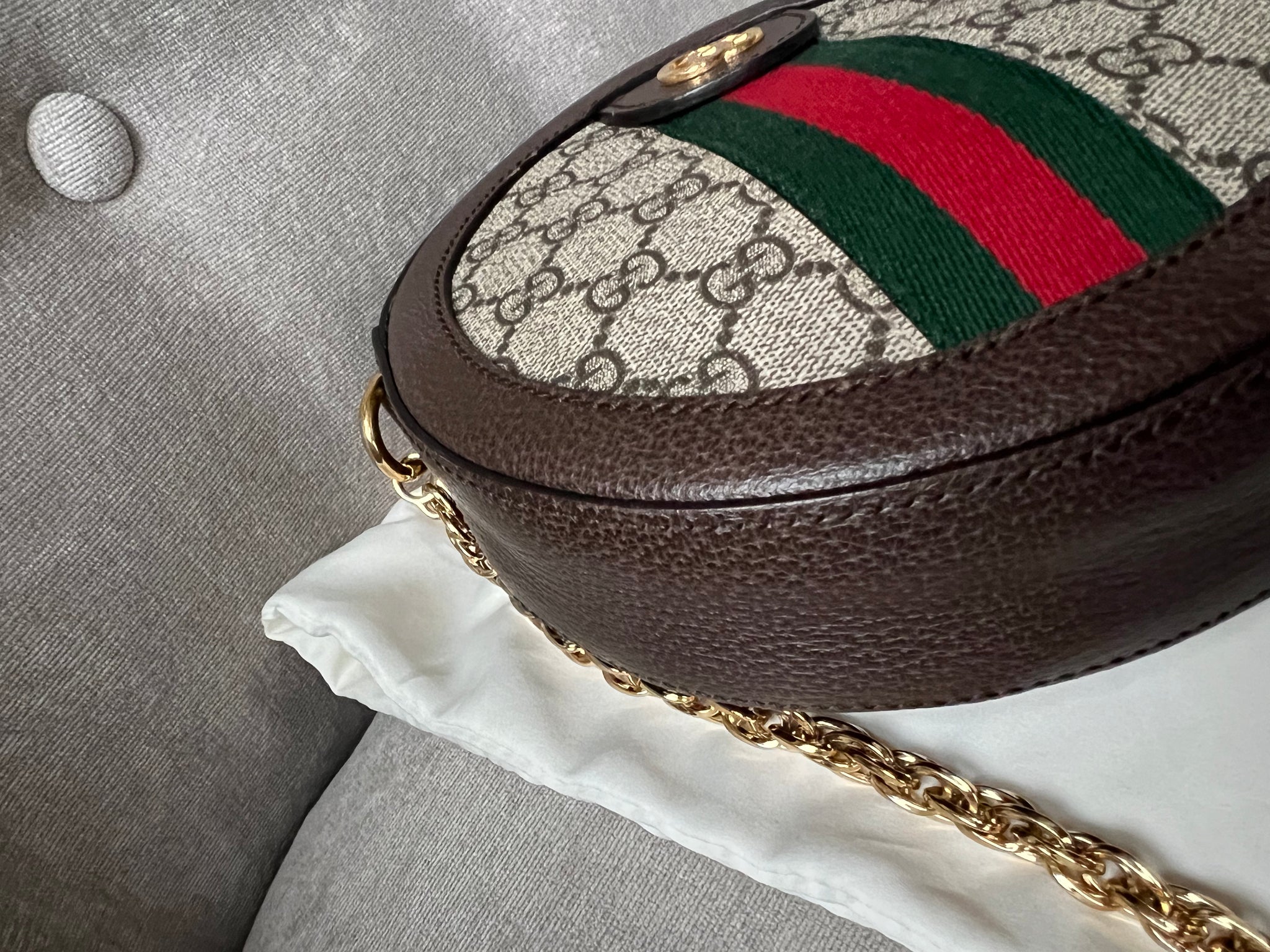 Gucci GG Ophidia Mini GG Round Shoulder Bag RRP 1 160 Addicted to Handbags